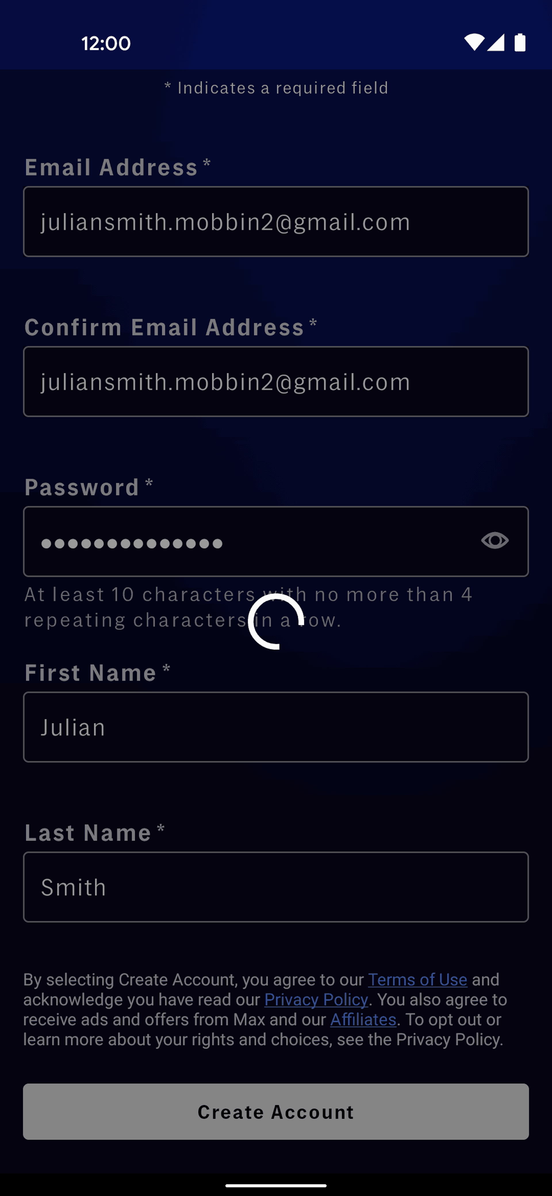 Max Android Entertainment interface screenshot 10