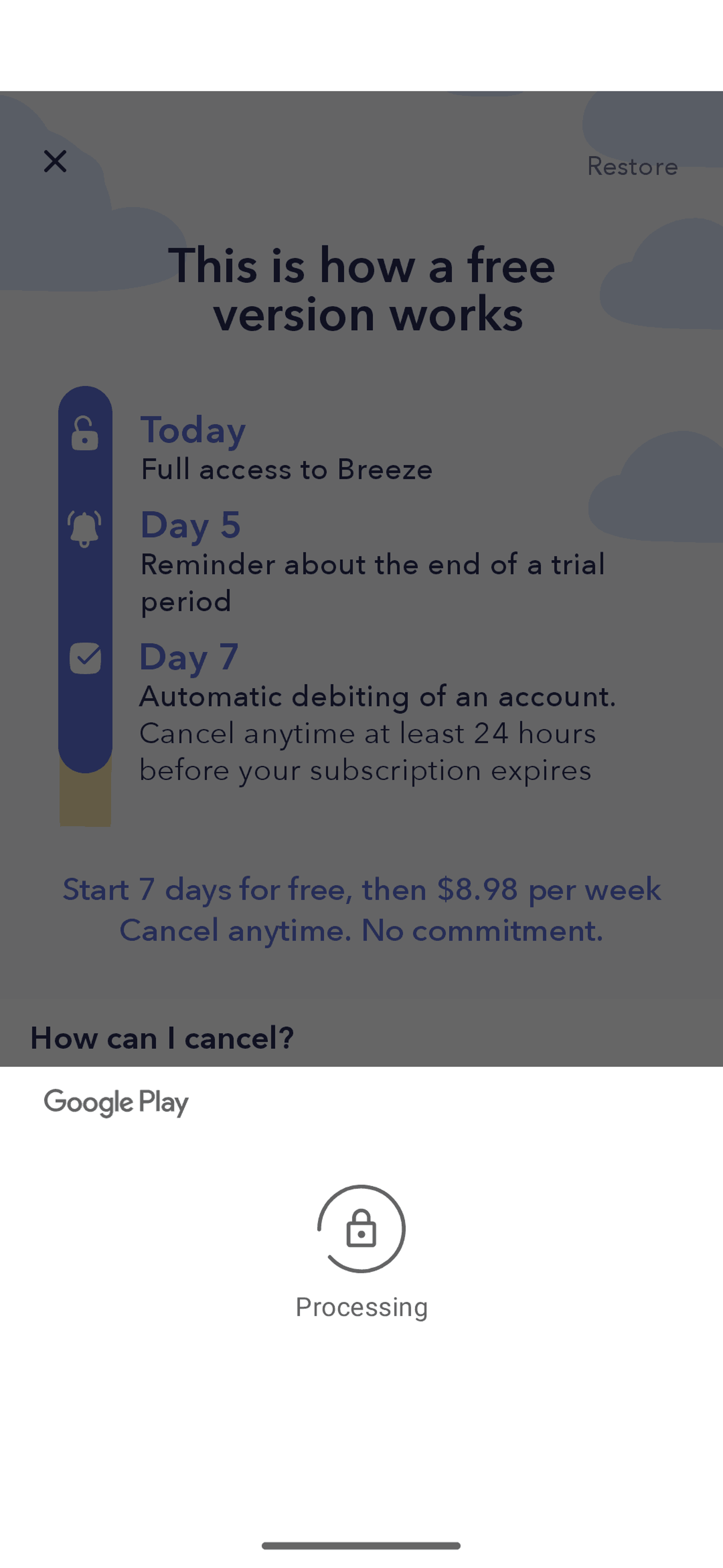 Breeze Android Health & Fitness interface screenshot 19