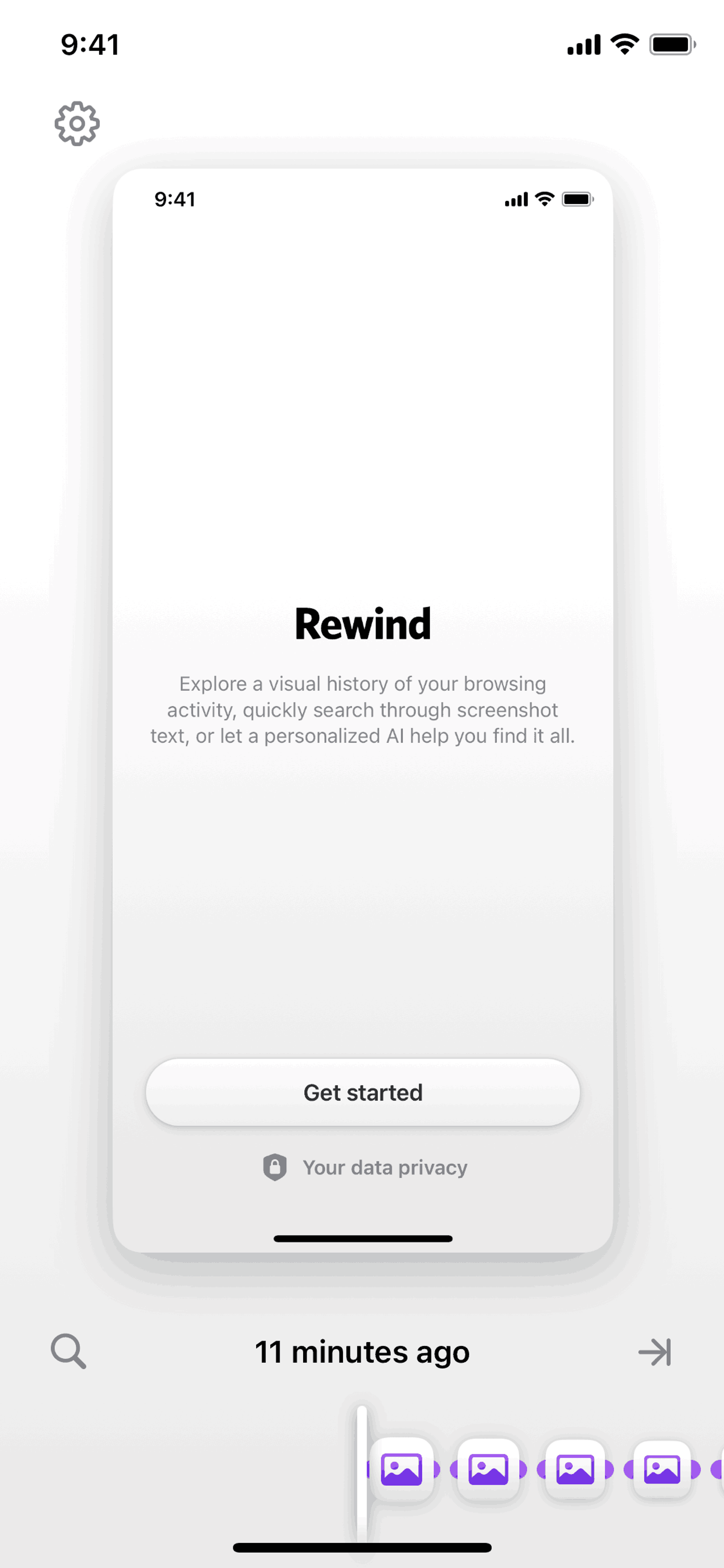 Rewind iOS AI interface screenshot 15