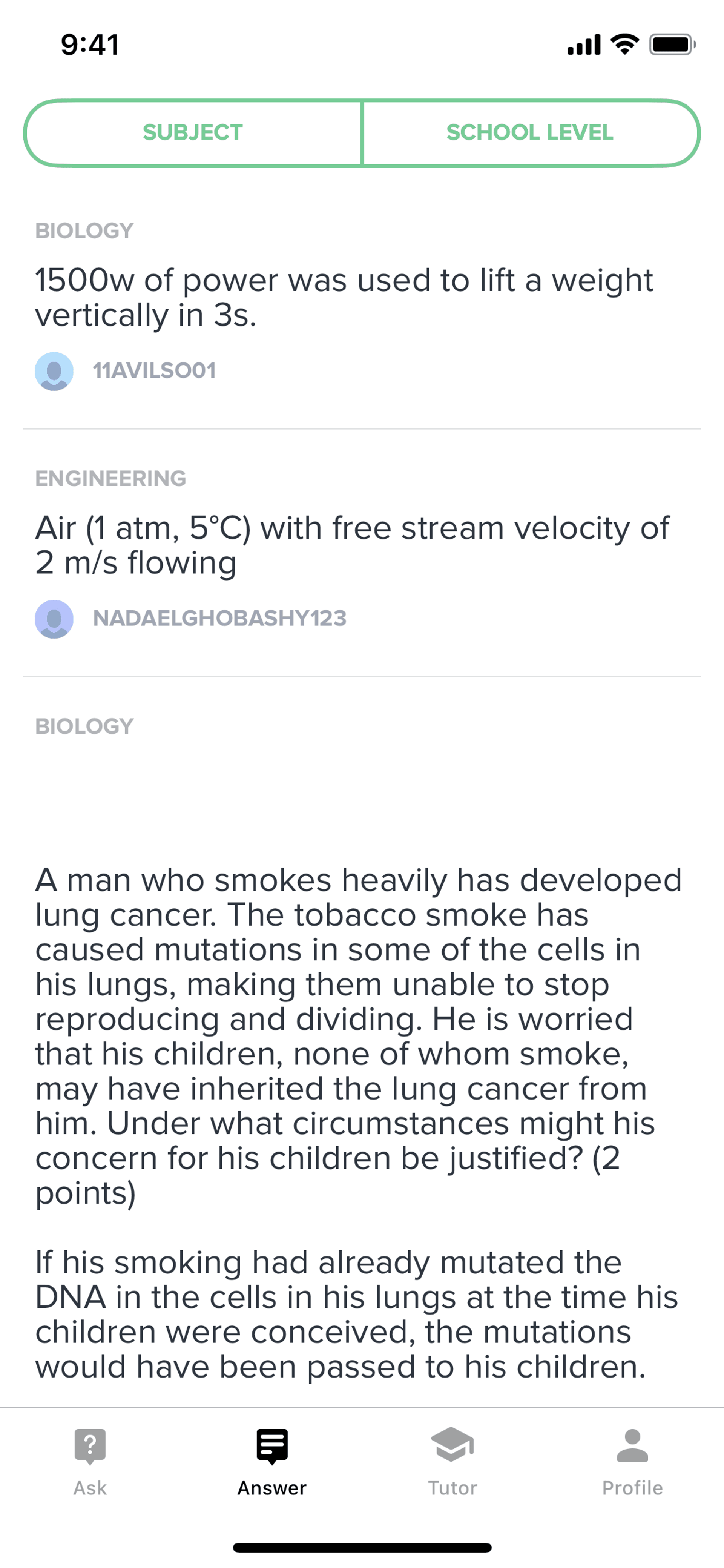 Brainly iOS Education interface screenshot 4