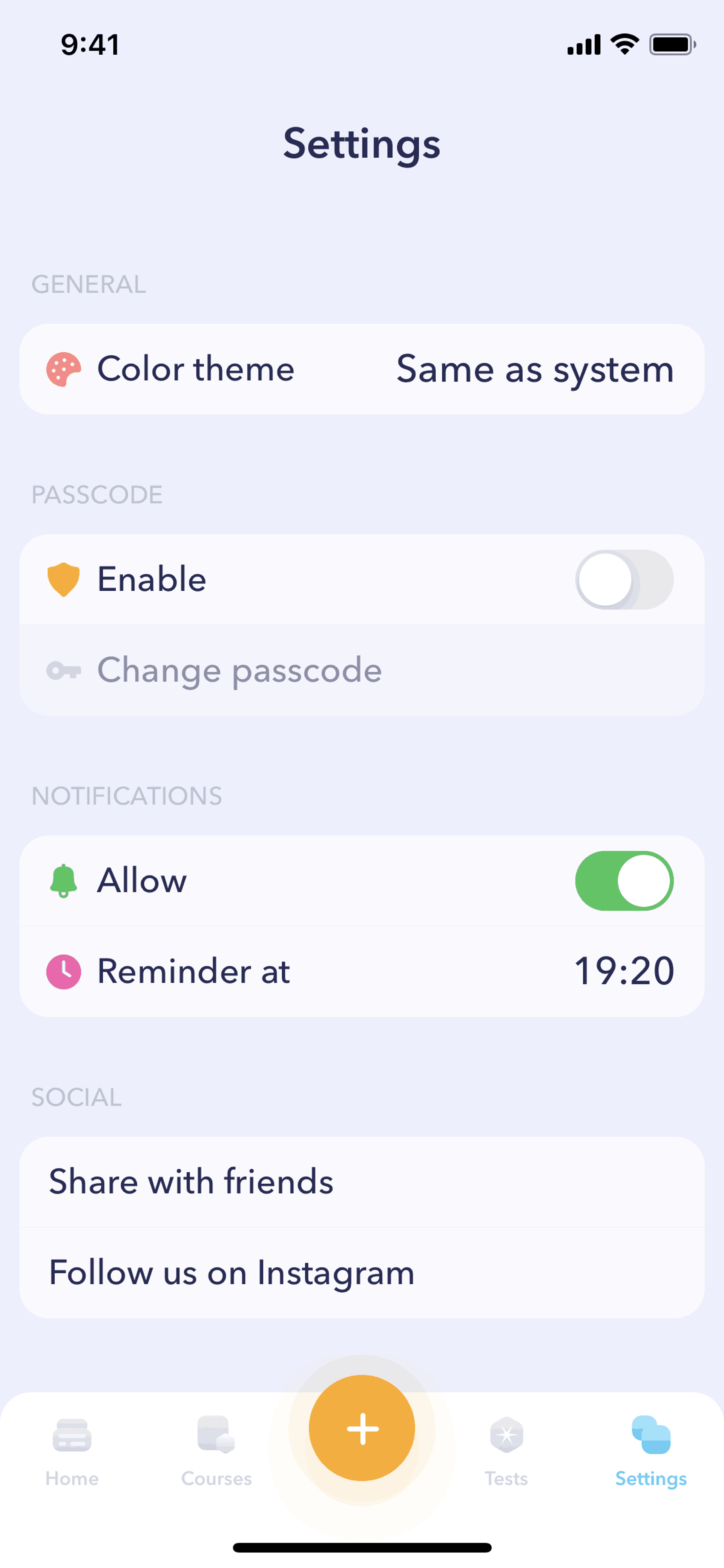 Breeze iOS Health & Fitness interface screenshot 2