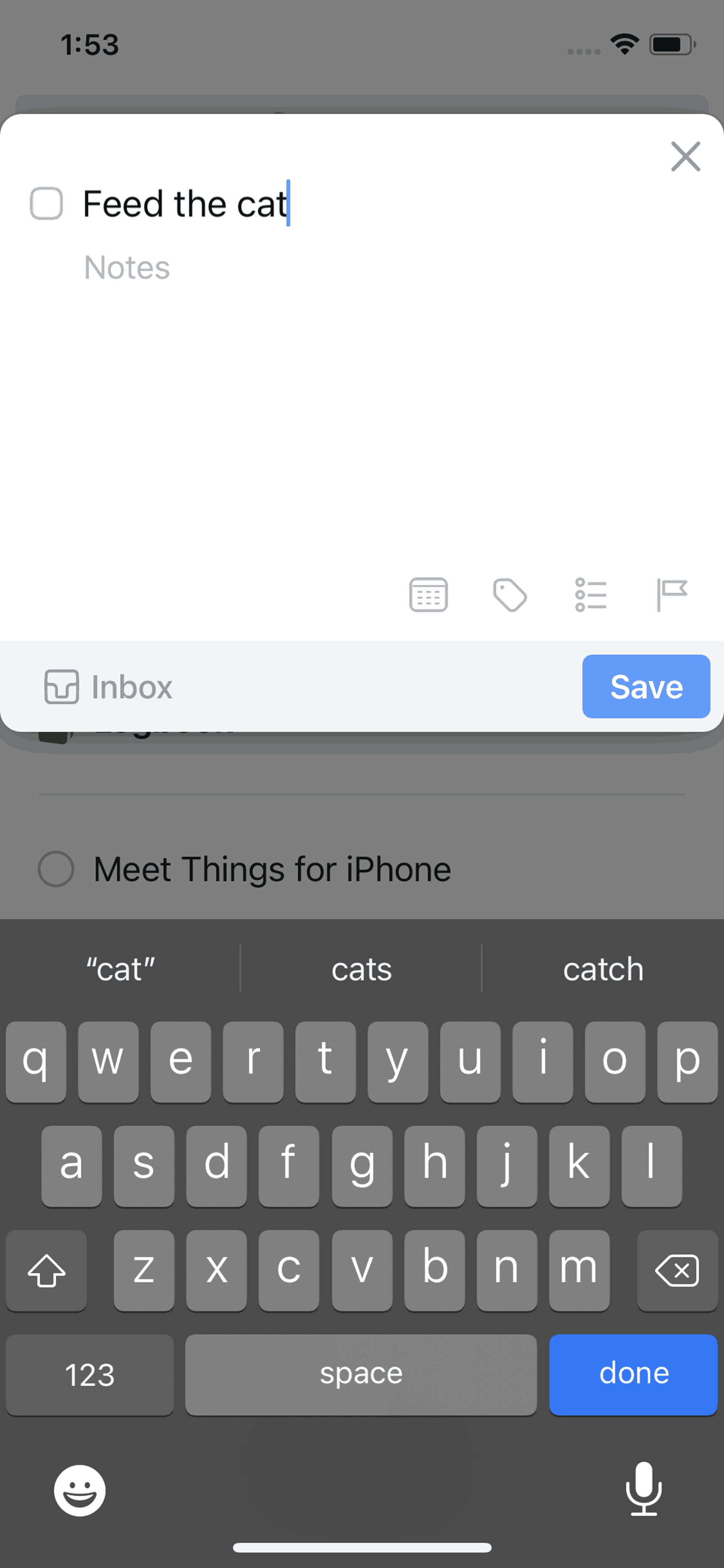 Things 3 iOS Productivity interface screenshot 8