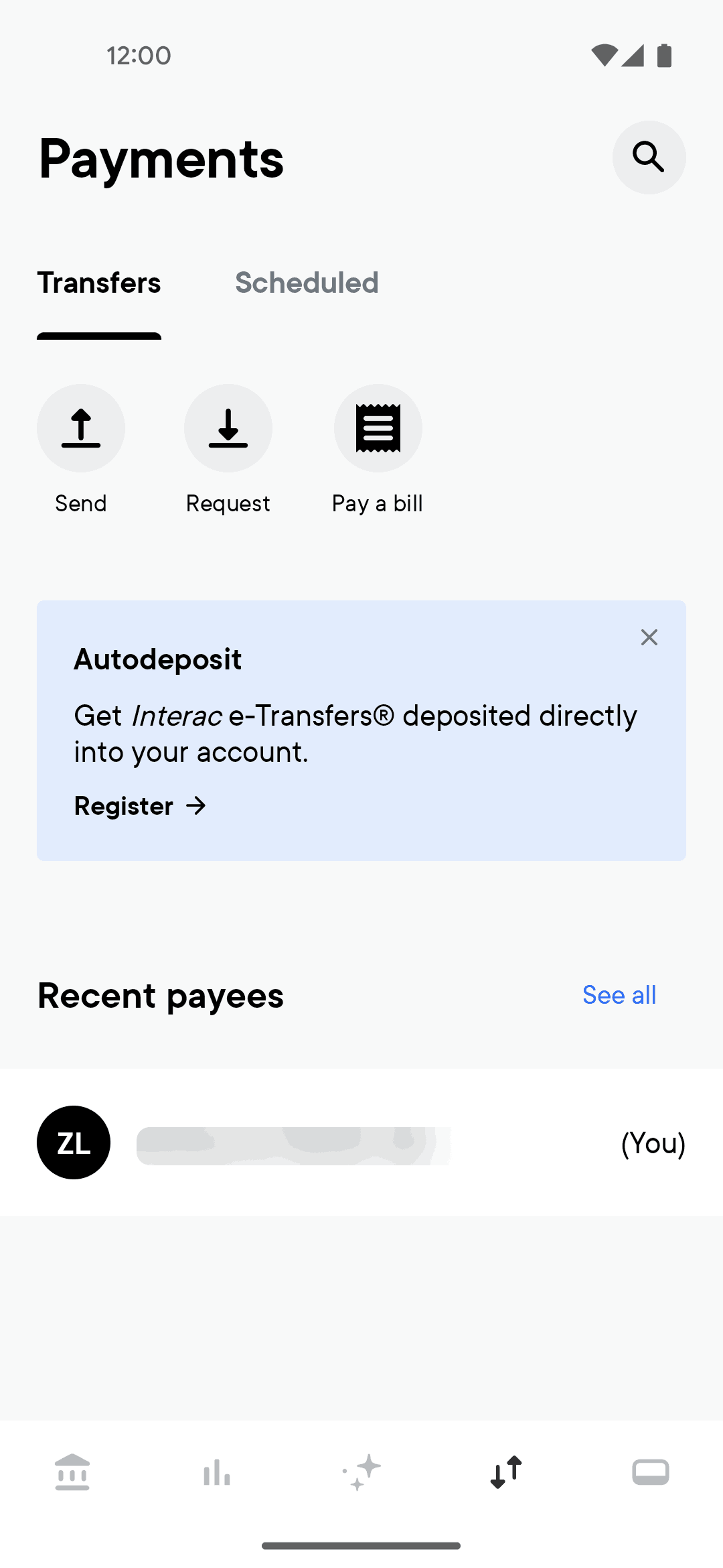 Neo Financial Android Finance interface screenshot 3