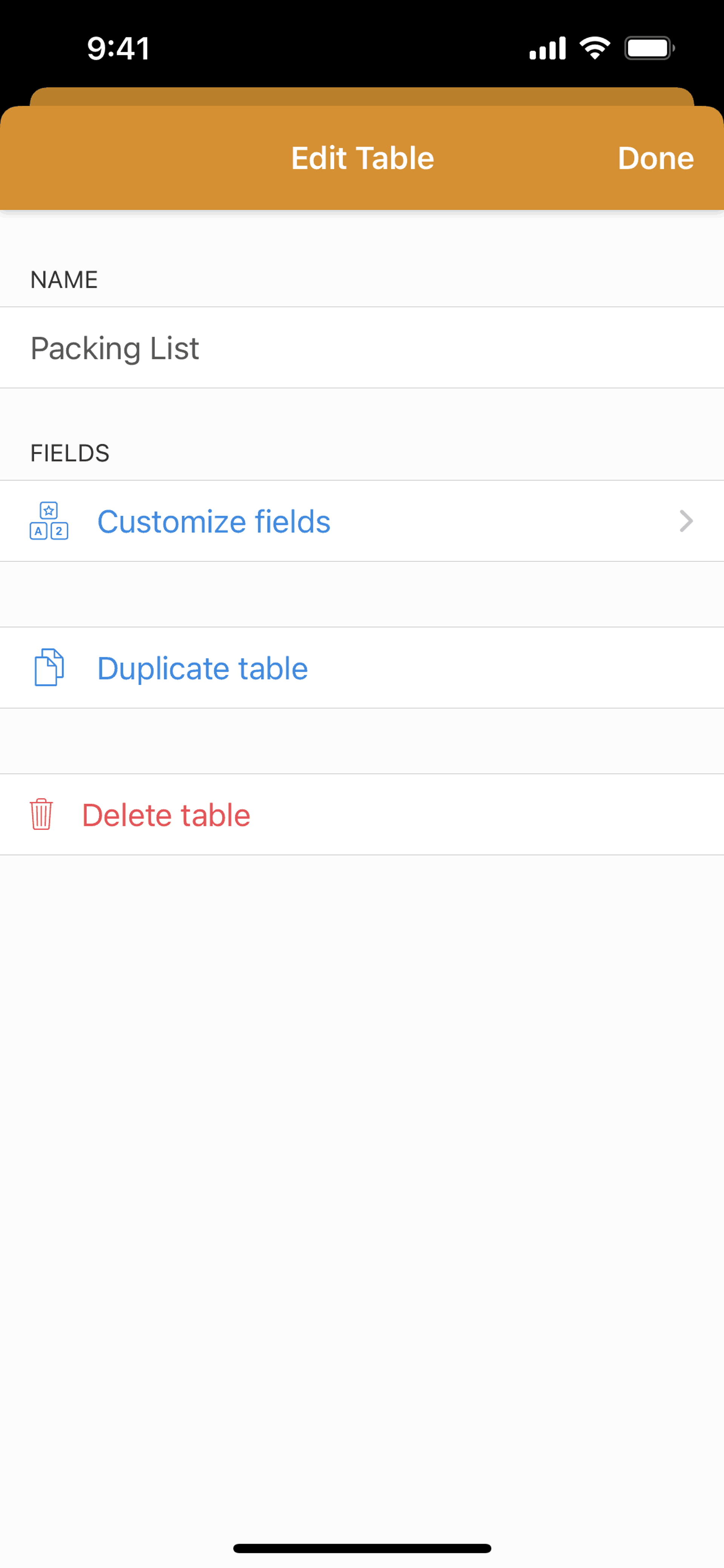 Airtable iOS Productivity interface screenshot 15