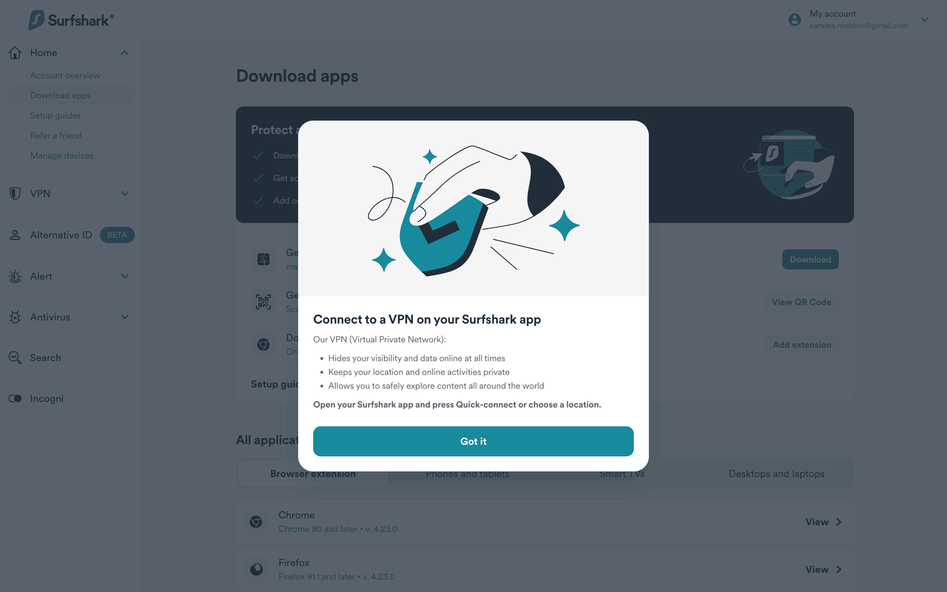 Surfshark Web Utilities interface screenshot 8