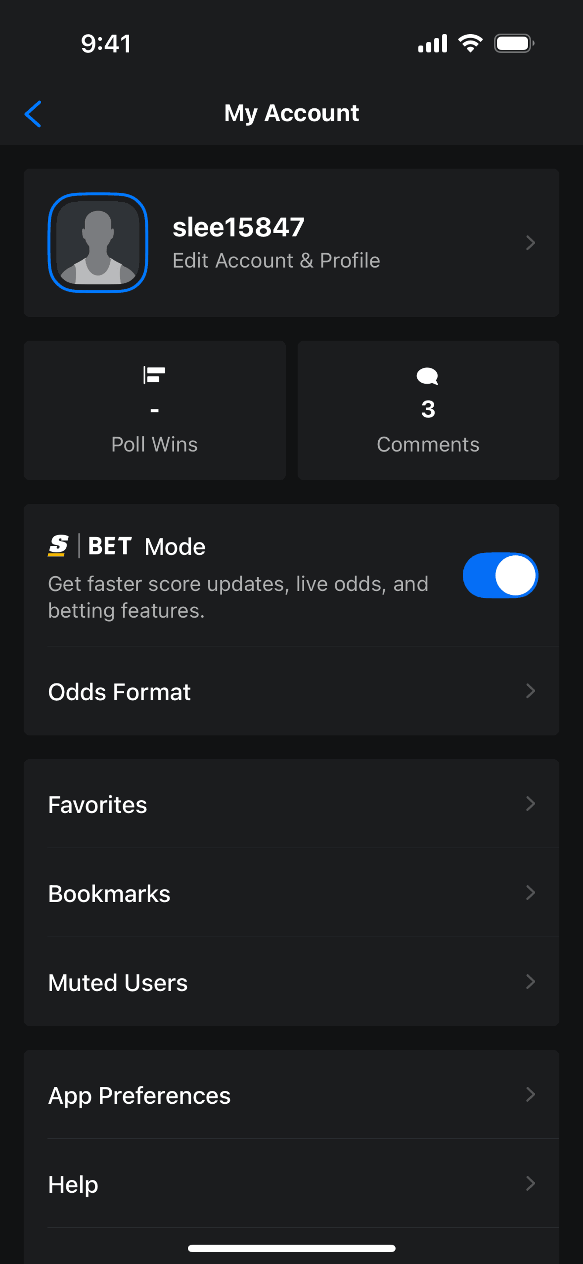 theScore iOS Sports interface screenshot 9