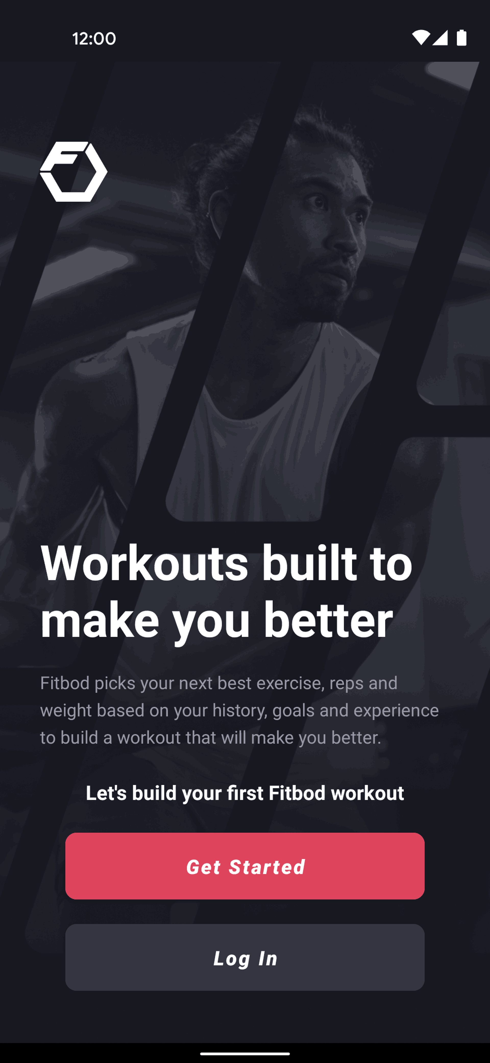 Fitbod Android Health & Fitness interface screenshot 4