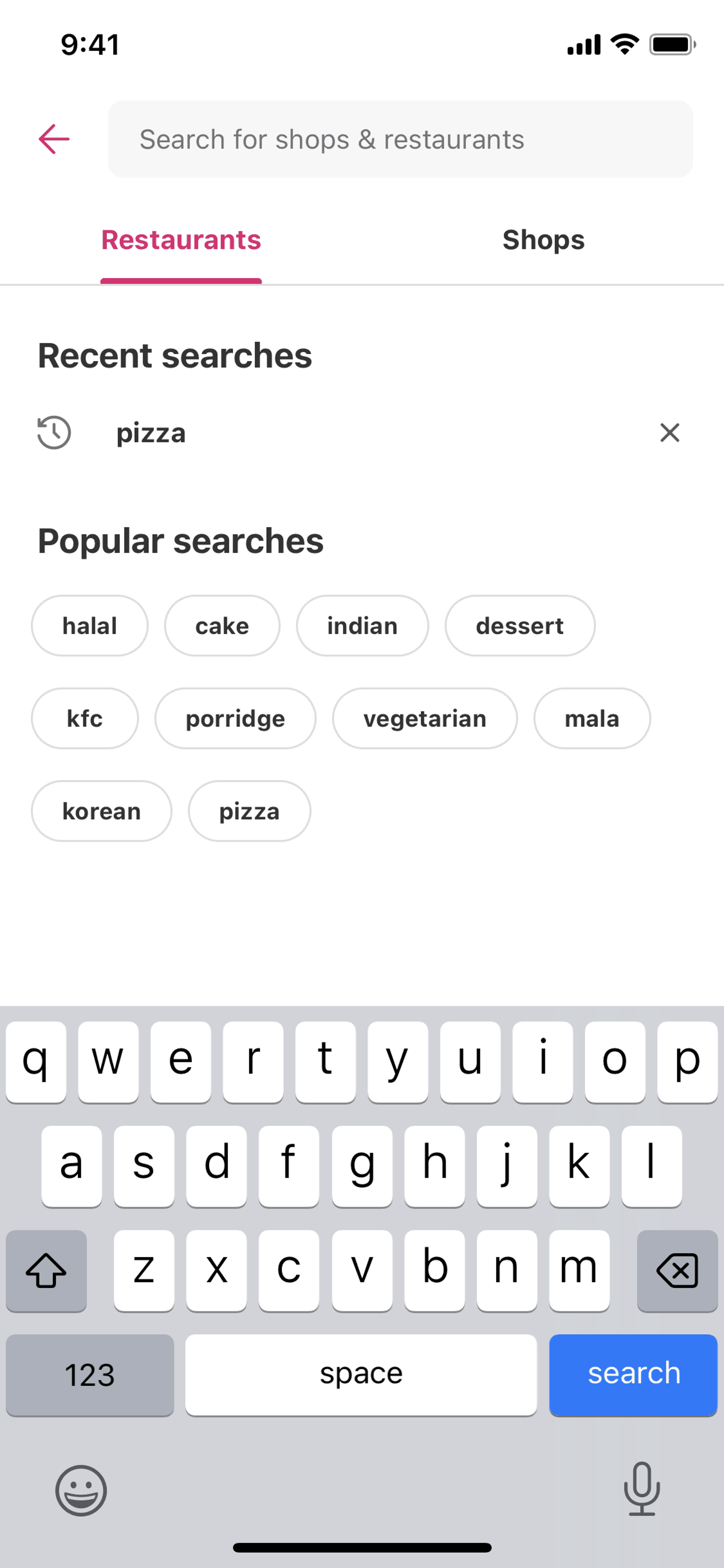 foodpanda iOS Food & Drink interface screenshot 16