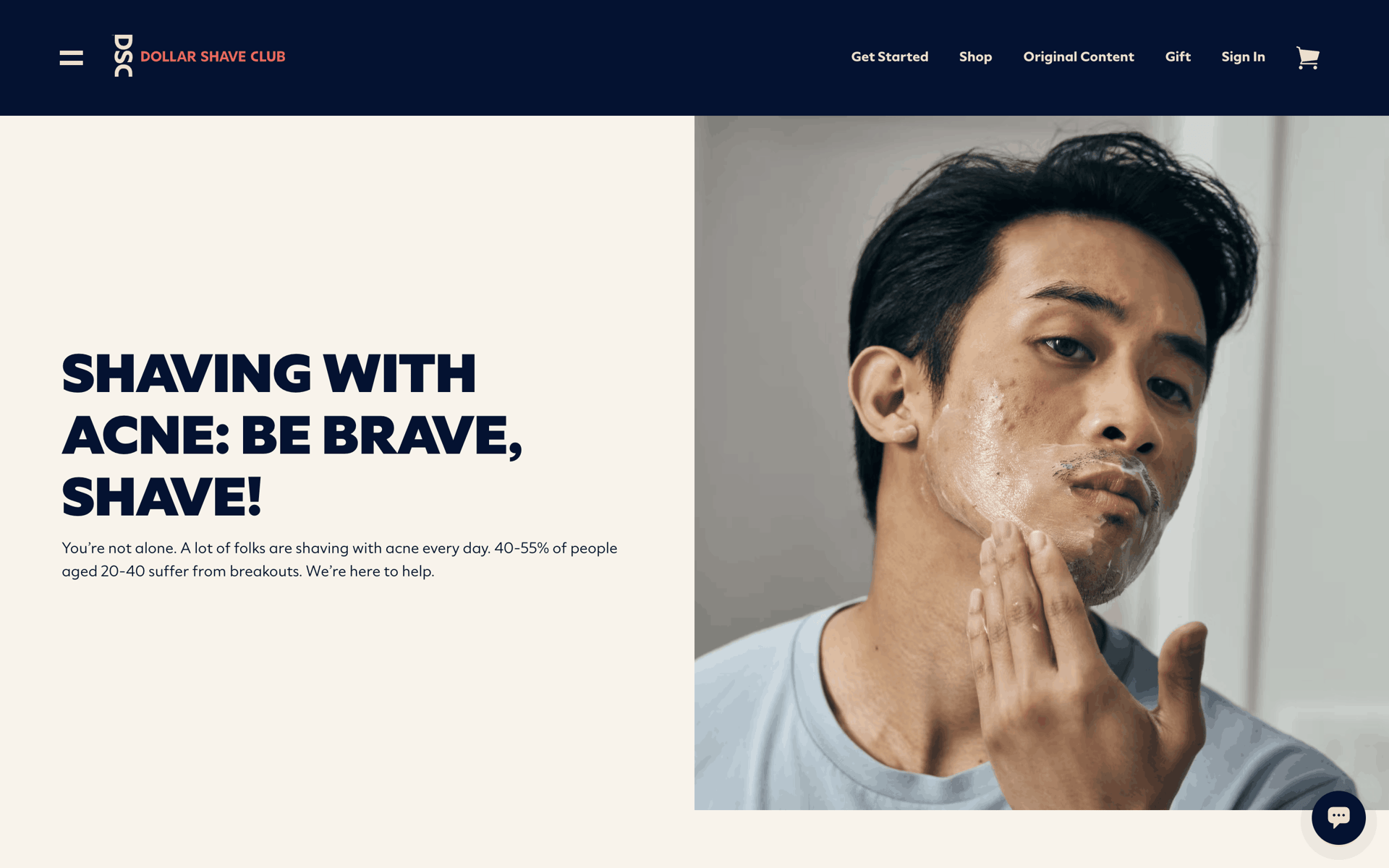 Dollar Shave Club Web Lifestyle interface screenshot 18