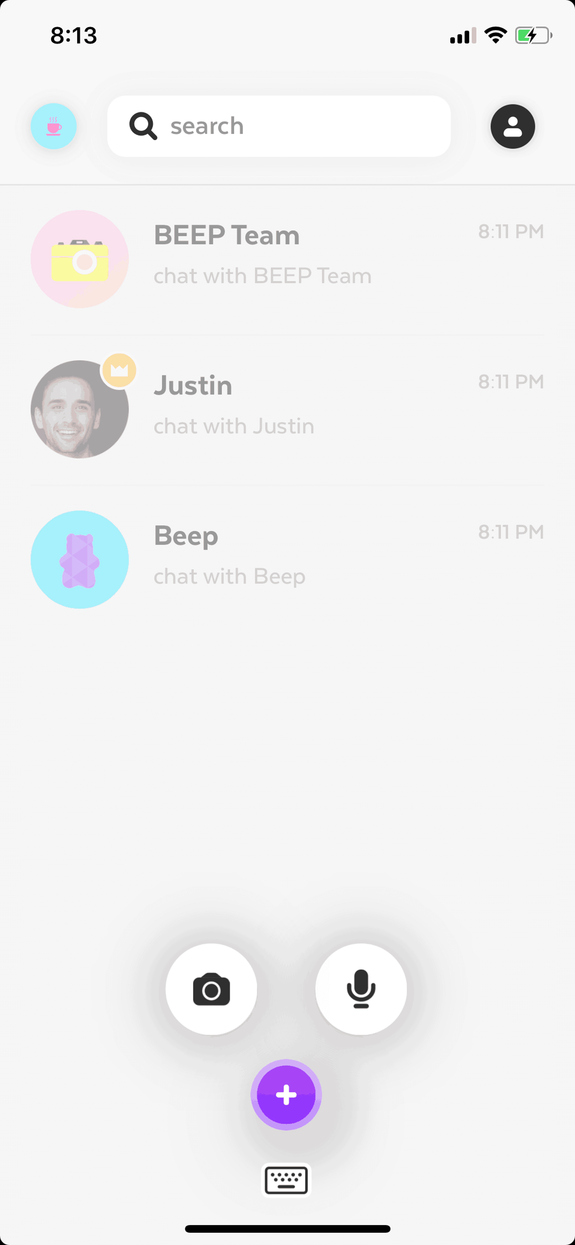 Beep iOS Social Networking interface screenshot 13