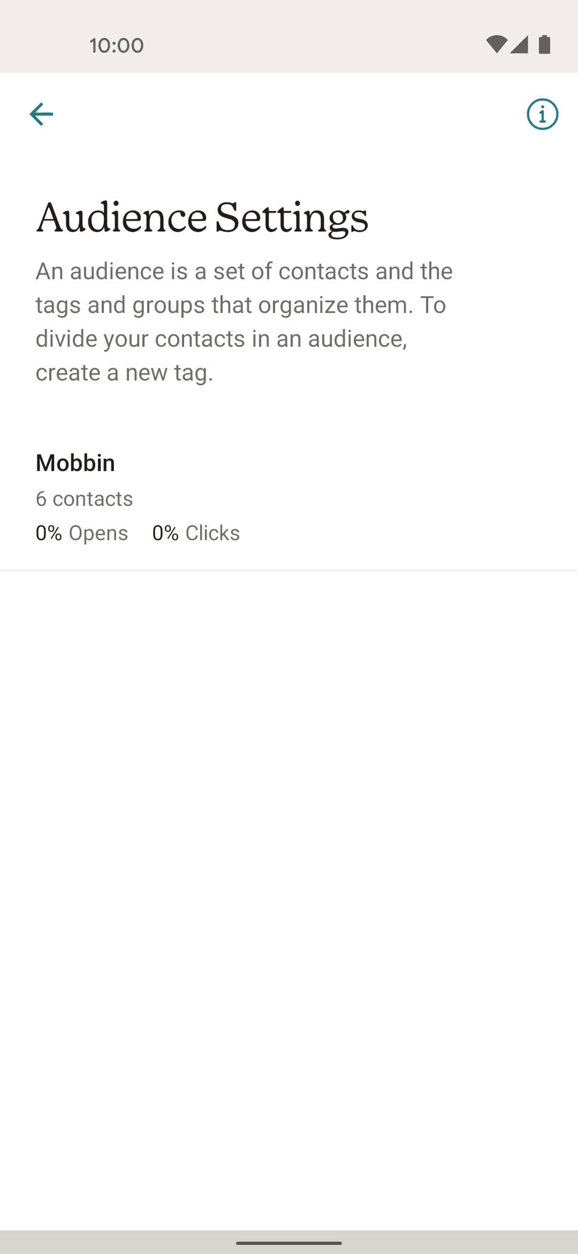 Mailchimp Android Business interface screenshot 24