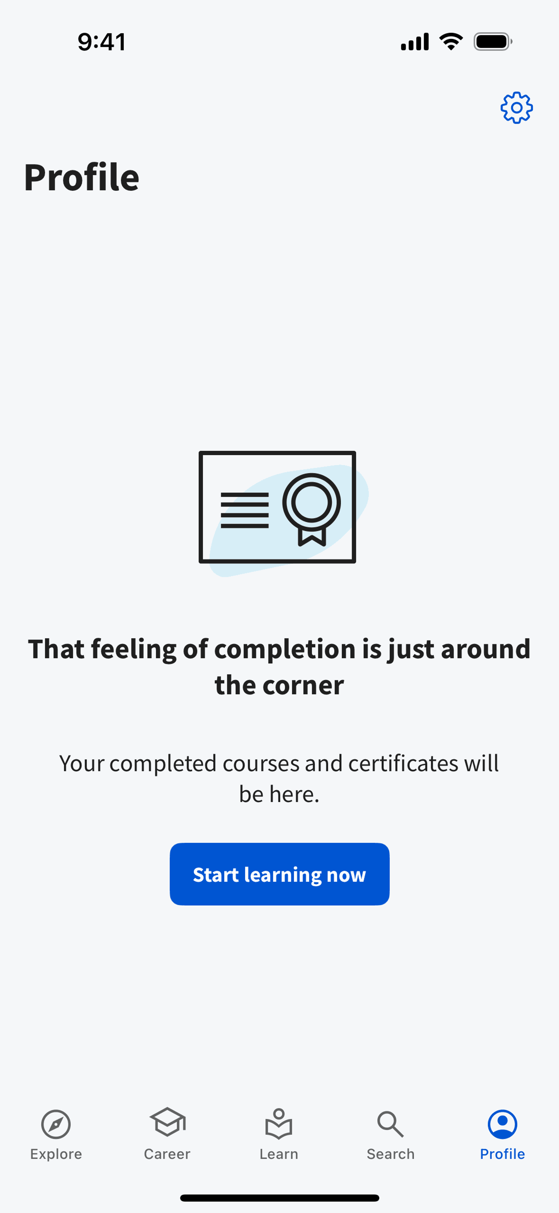 Coursera iOS Education interface screenshot 21