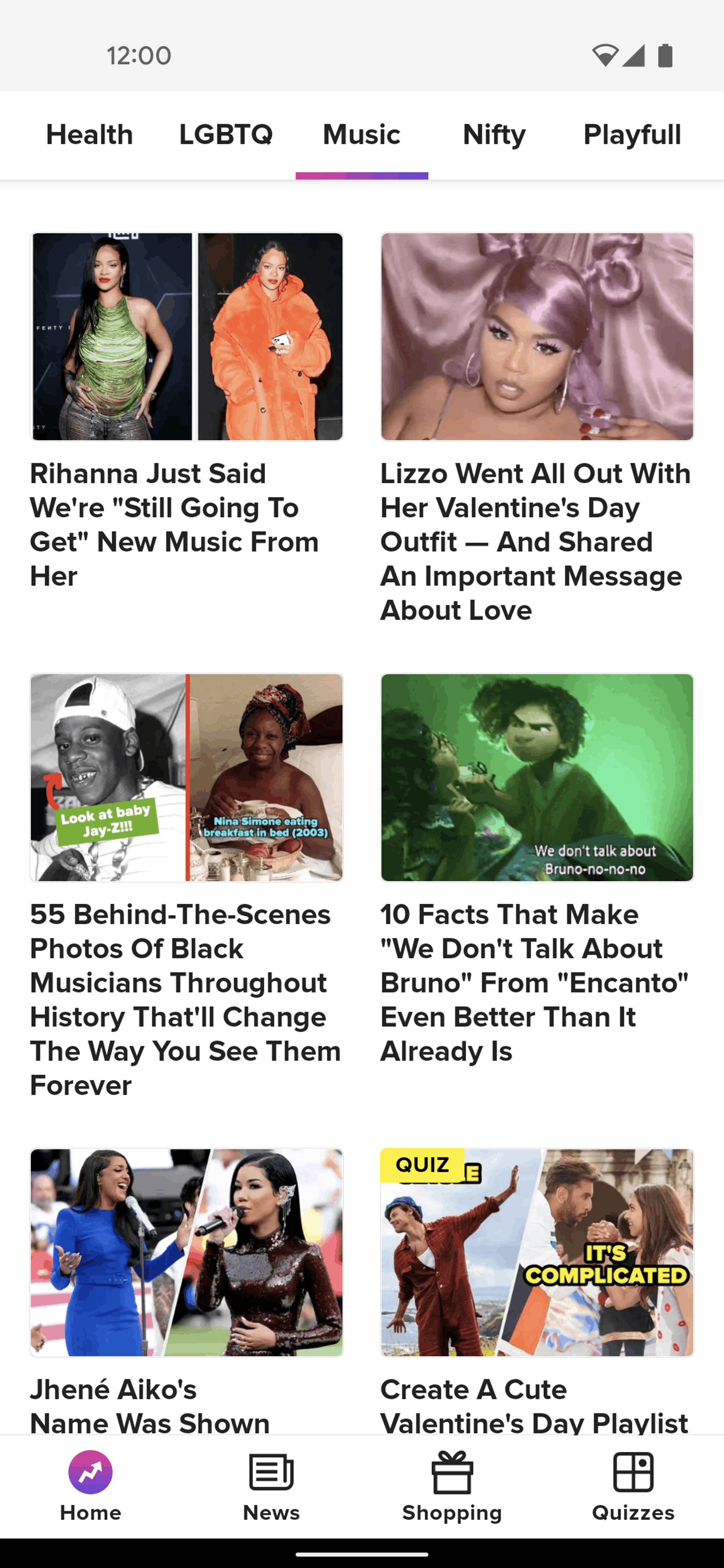 BuzzFeed Android Entertainment interface screenshot 23