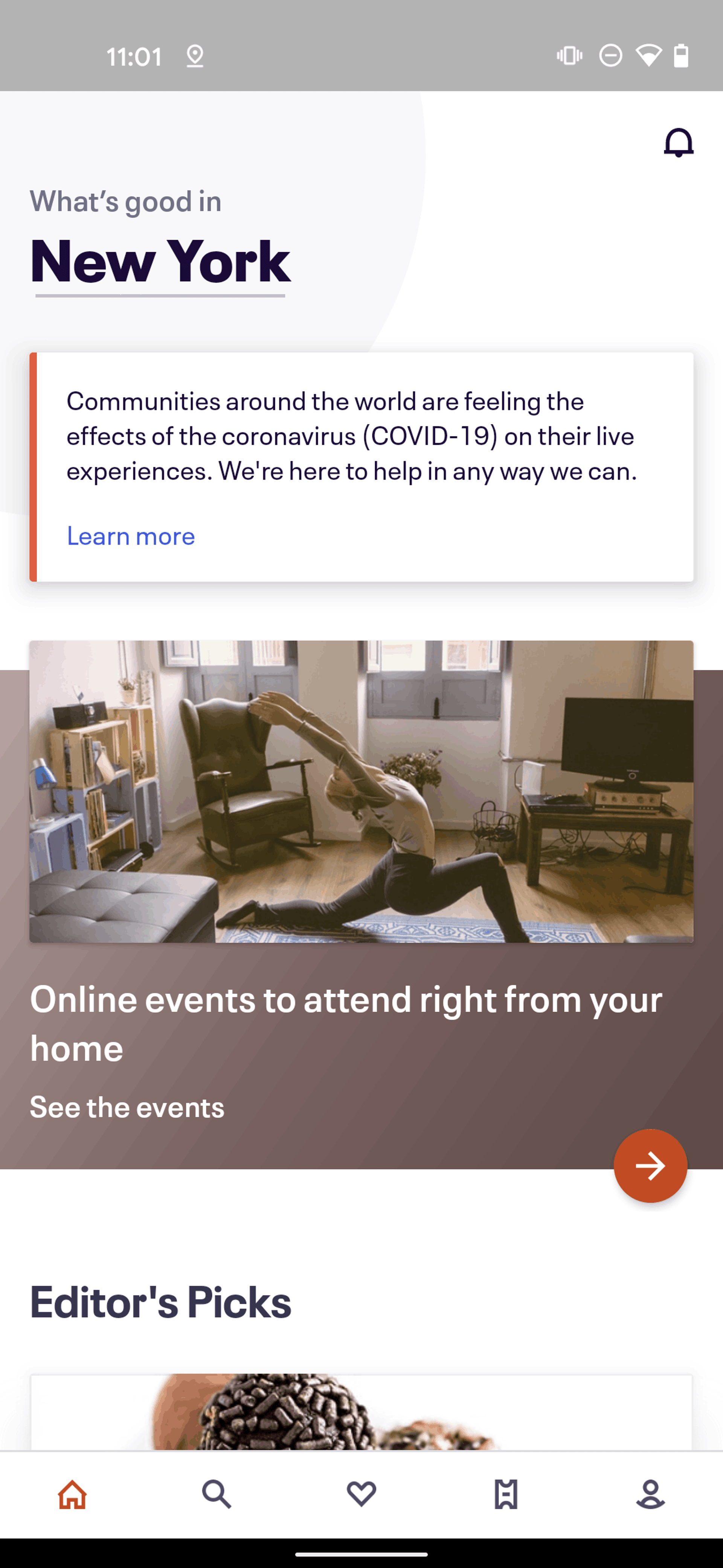 Eventbrite Android Entertainment interface screenshot 14