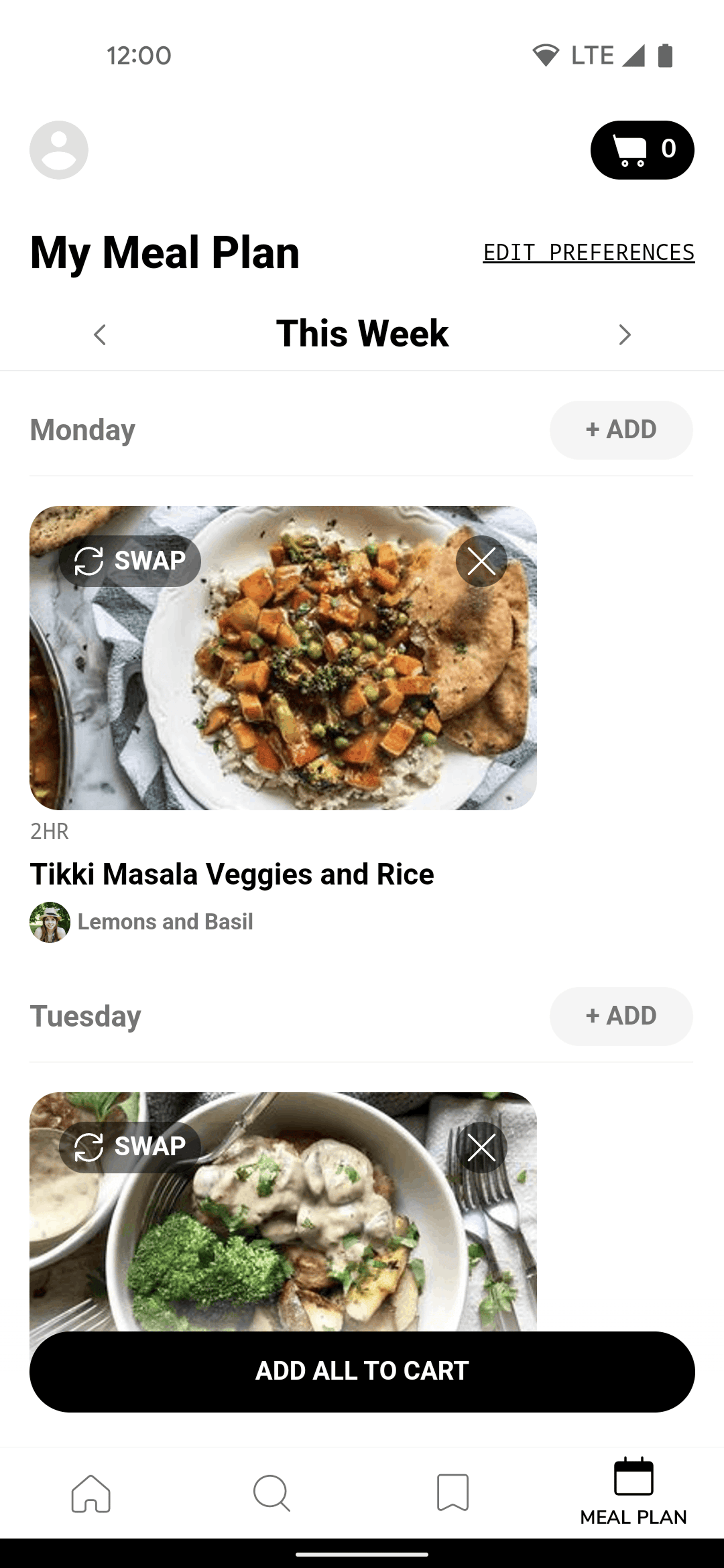 SideChef Android Food & Drink interface screenshot 3