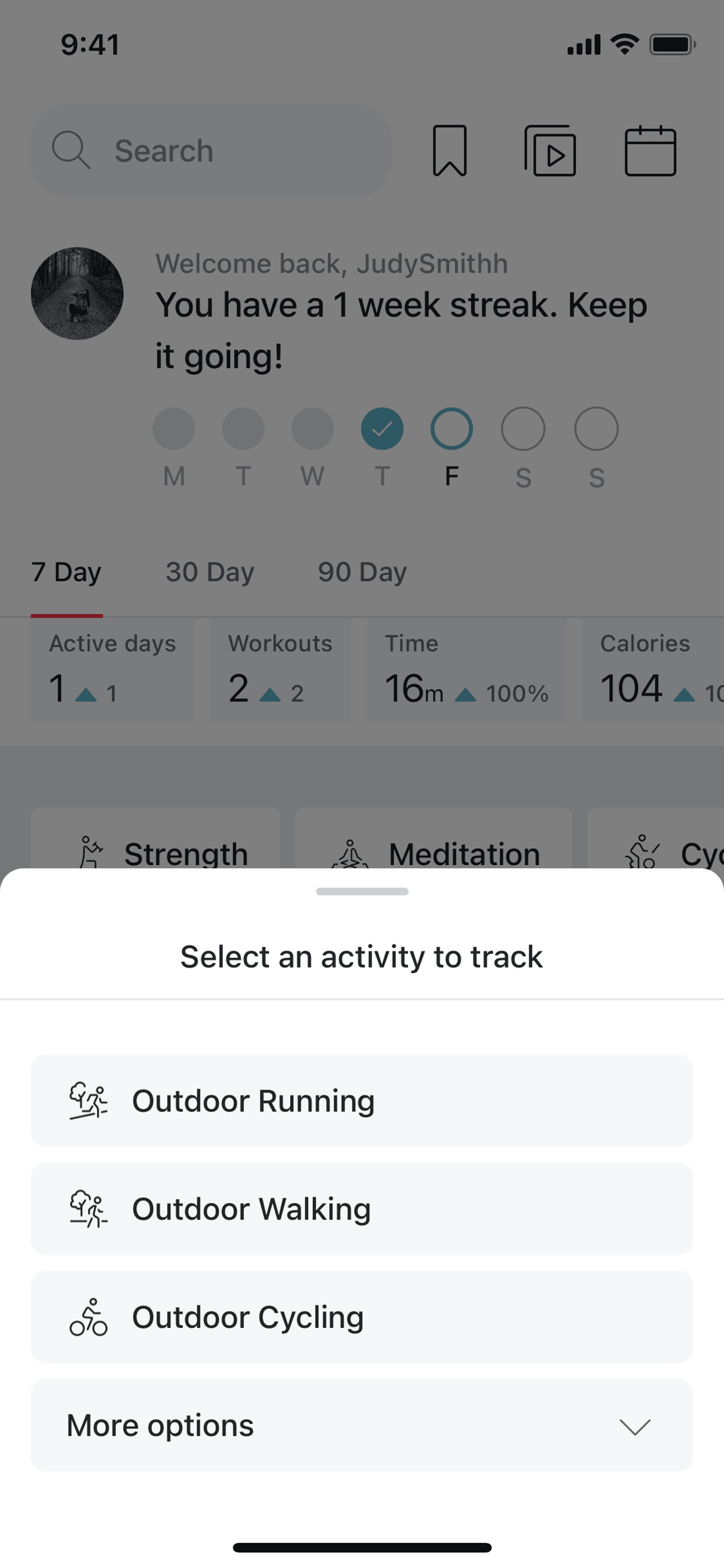 Peloton iOS Health & Fitness interface screenshot 21