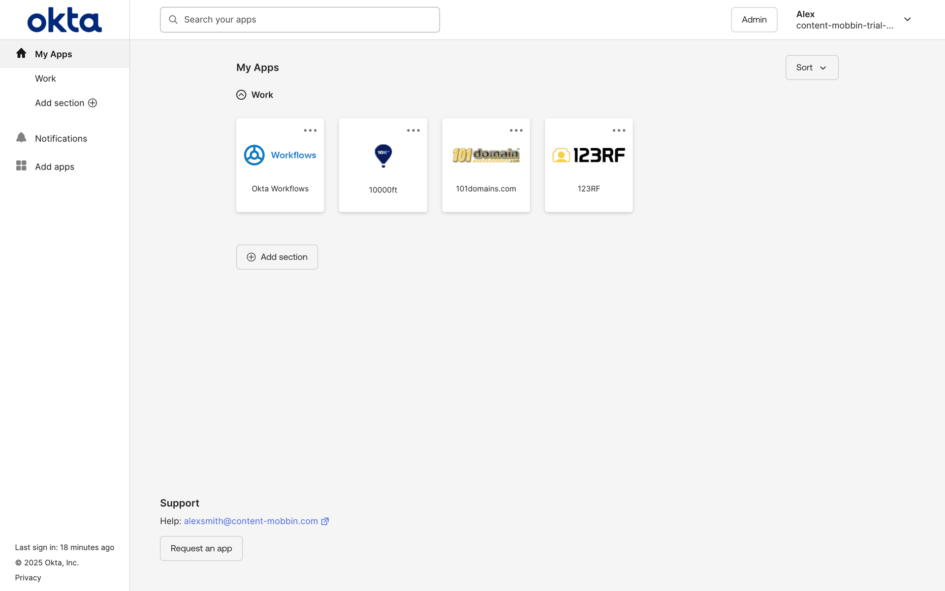 Okta Web Developer Tools interface screenshot 15