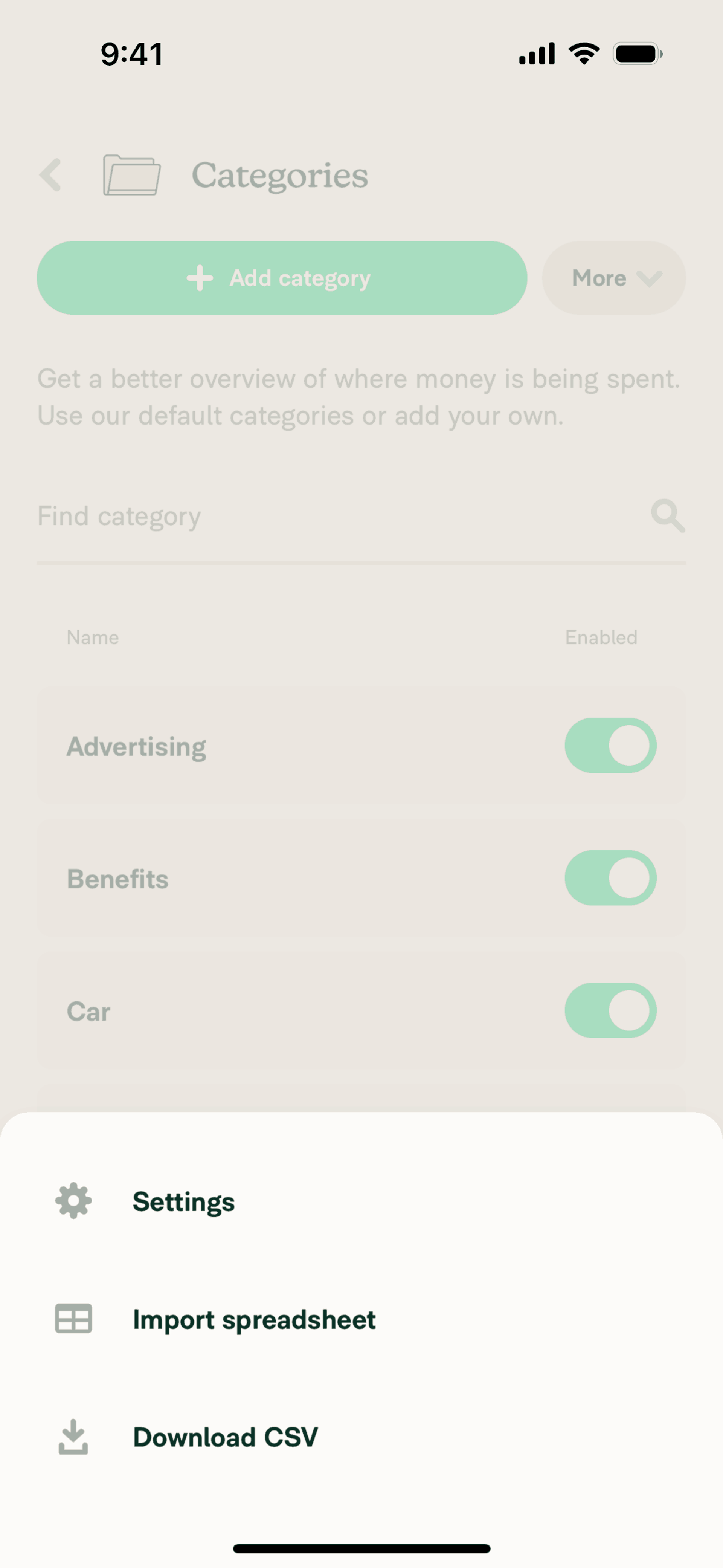 Expensify iOS Finance interface screenshot 20