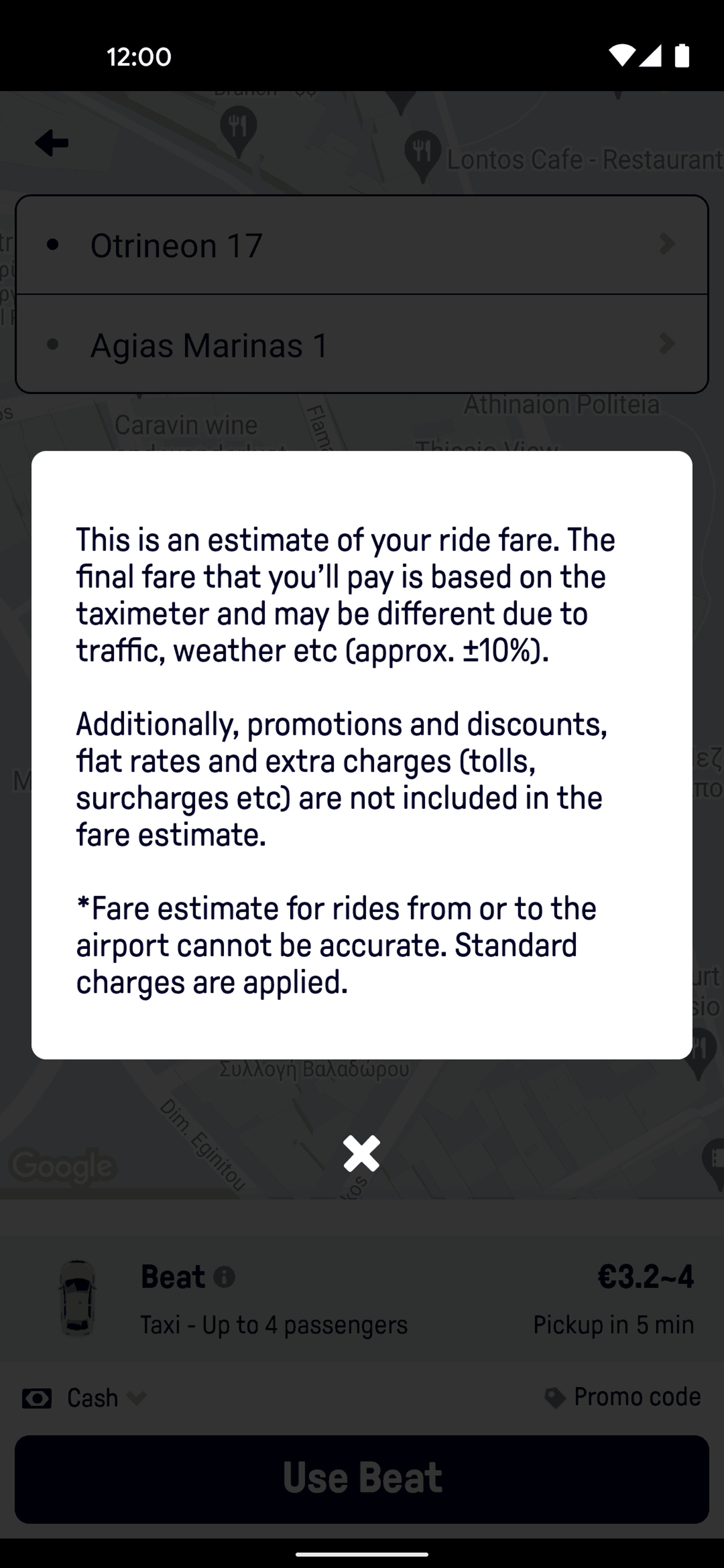 Beat Passenger Android Travel & Transportation interface screenshot 4