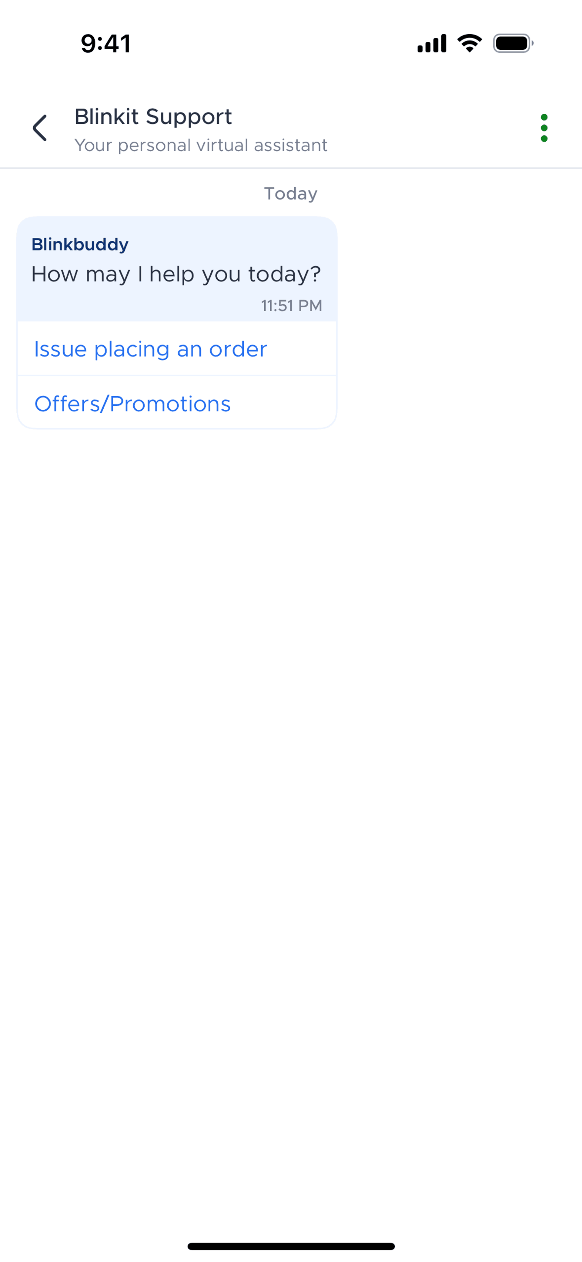 Blinkit iOS Food & Drink interface screenshot 11