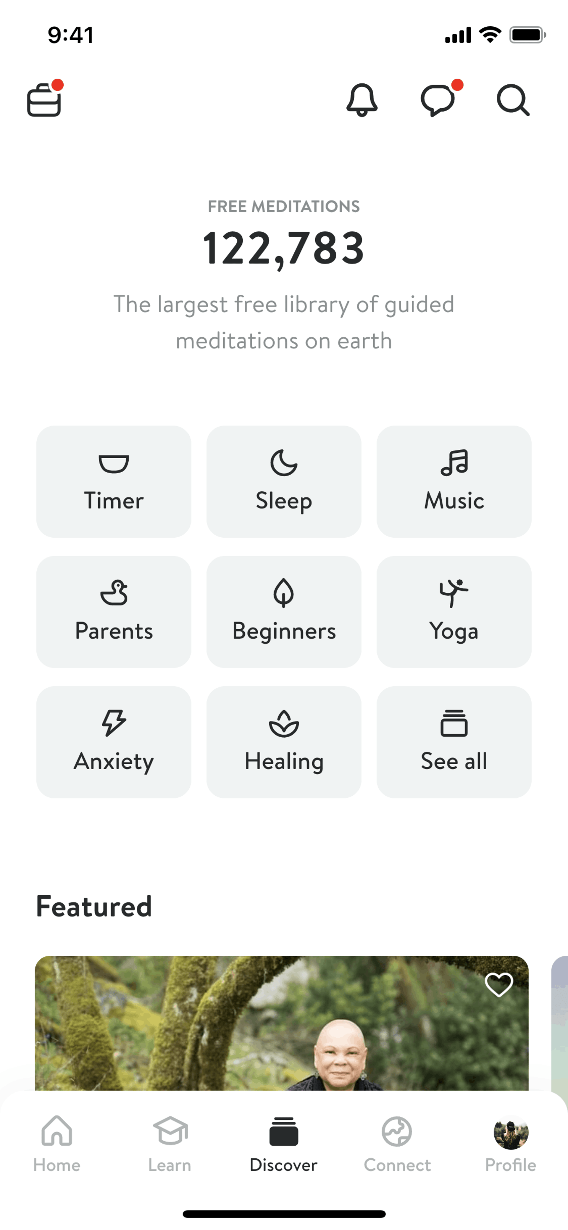 Insight Timer iOS Health & Fitness interface screenshot 3