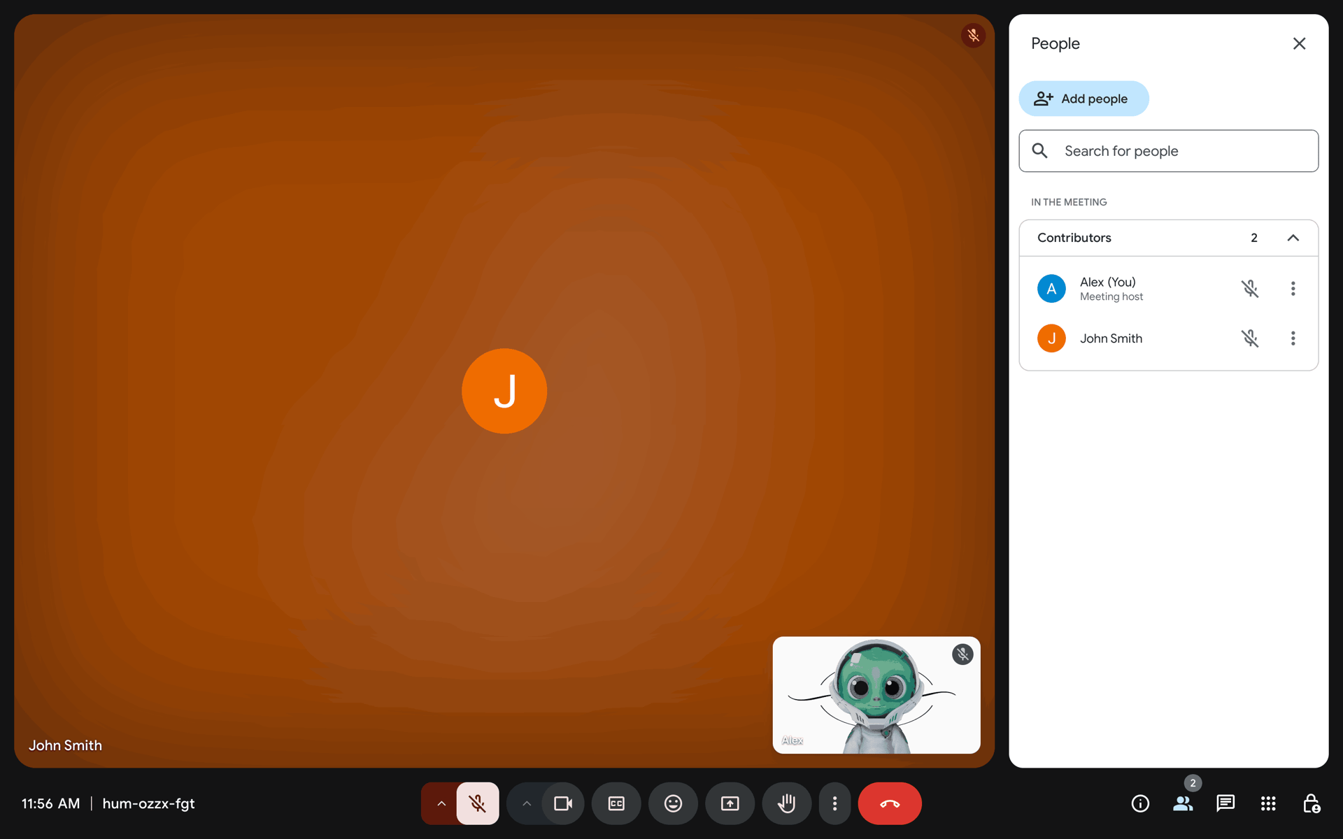 Google Meet Web Social Networking interface screenshot 13