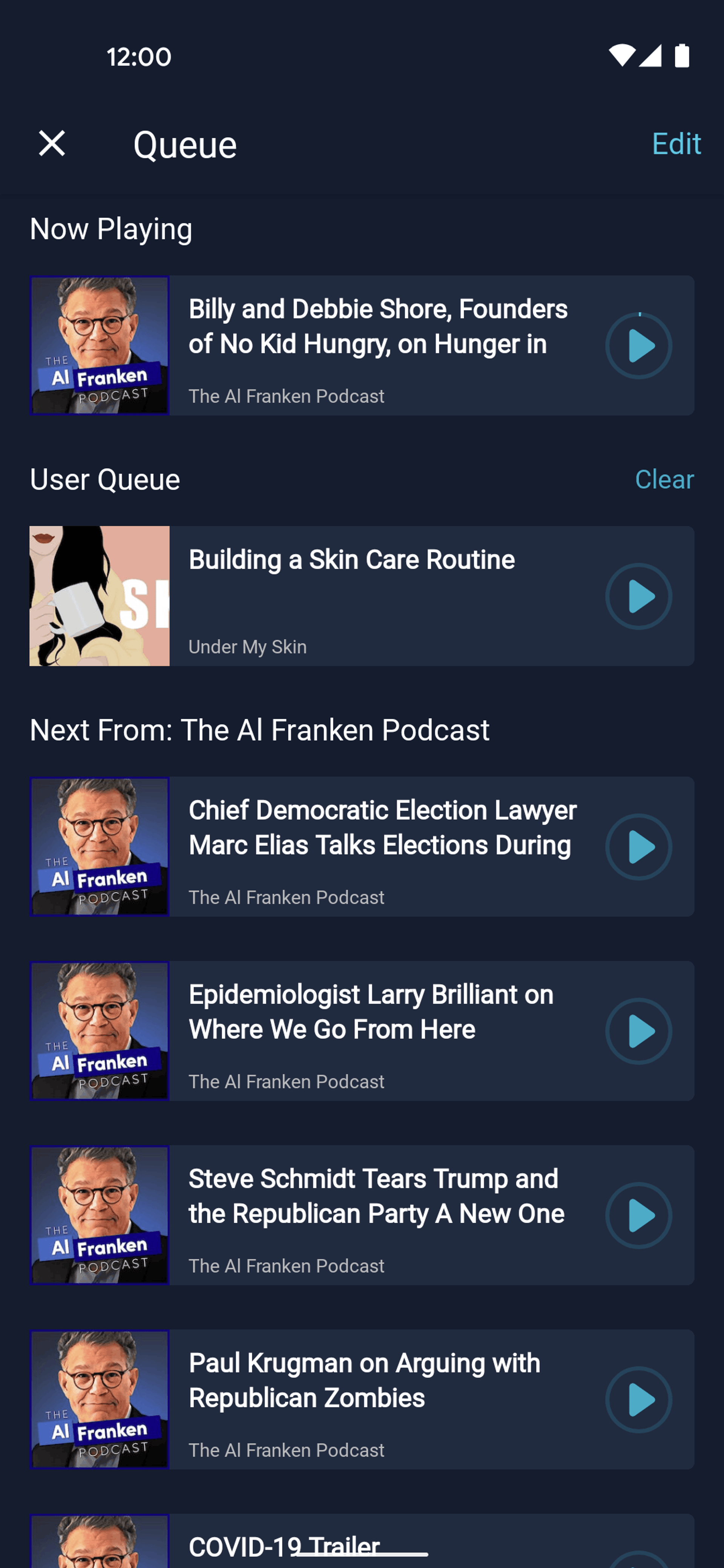 Luminary Android Entertainment interface screenshot 21