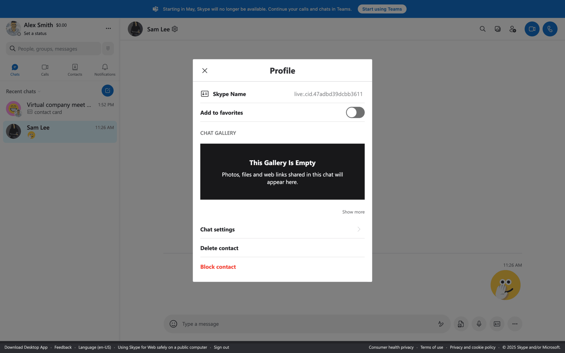 Skype Web Social Networking interface screenshot 10