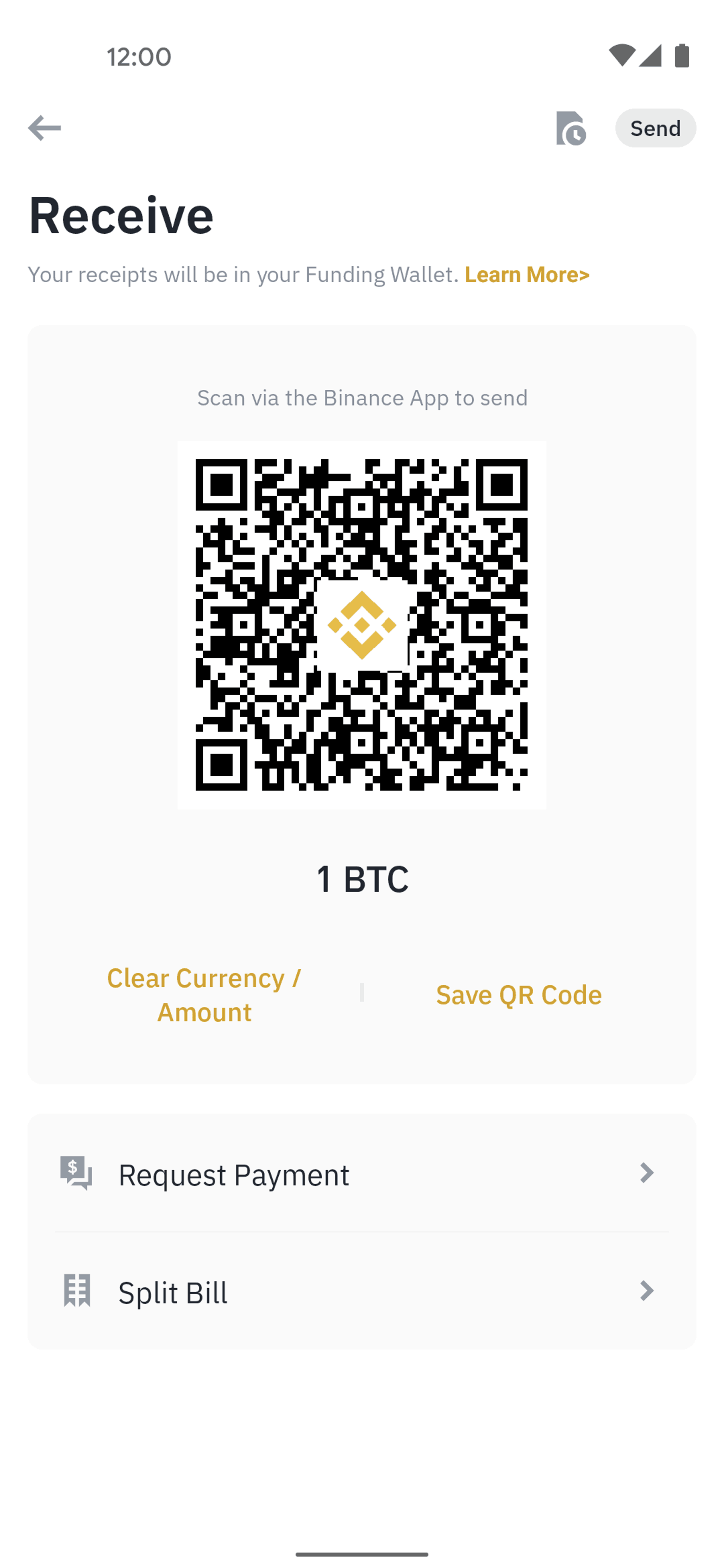 Binance Android Finance interface screenshot 2