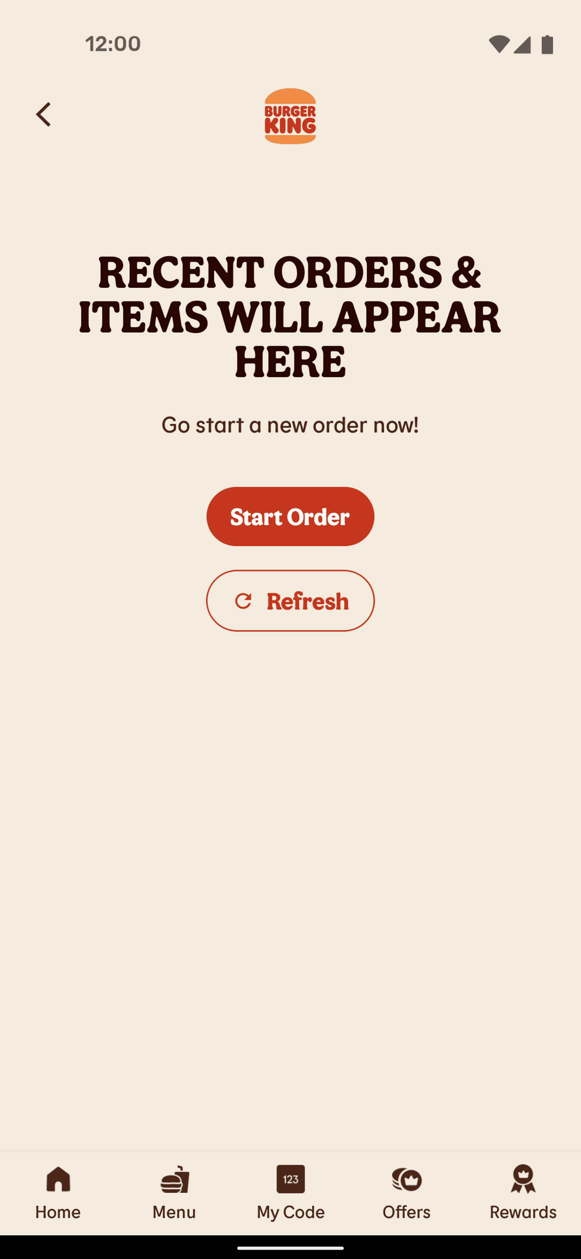 Burger King Android Food & Drink interface screenshot 20