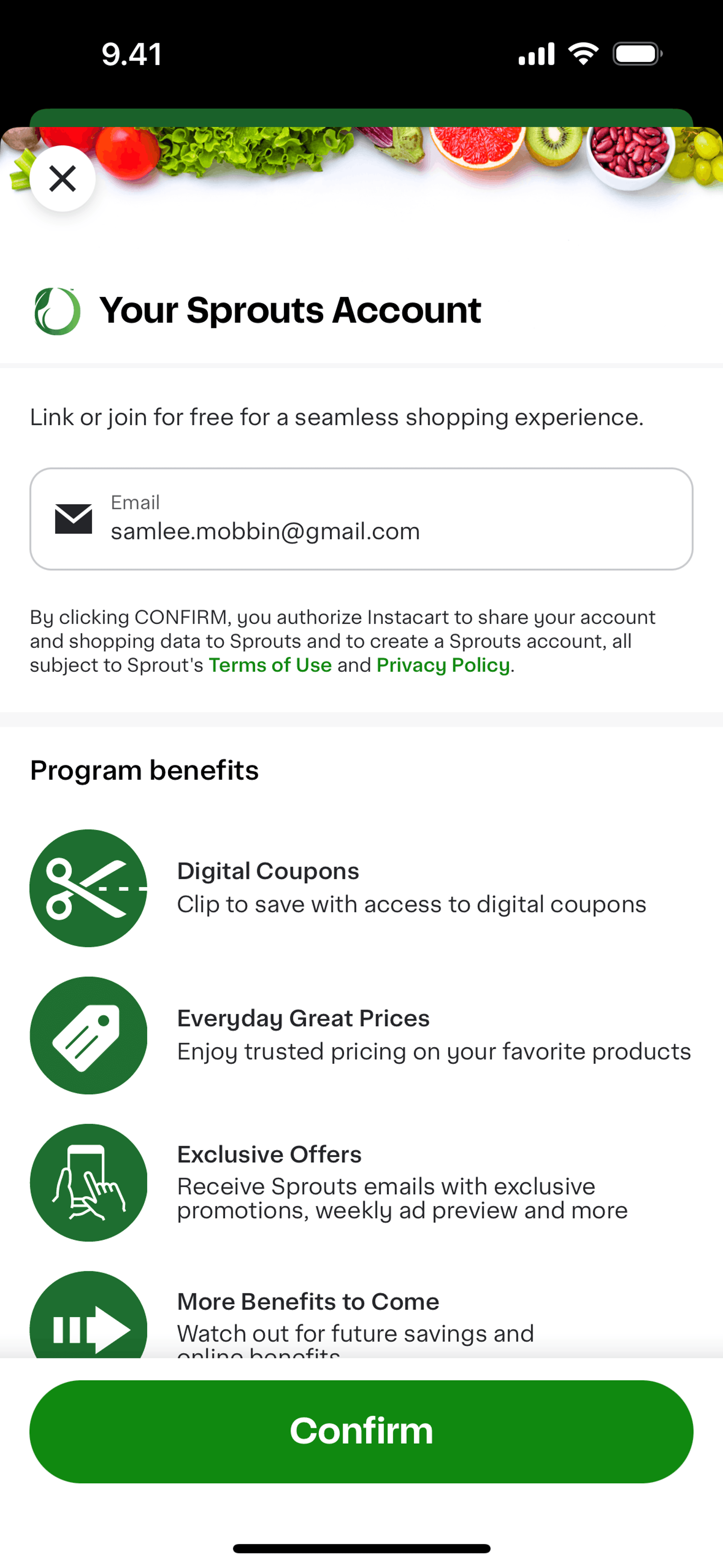Instacart iOS Shopping interface screenshot 16