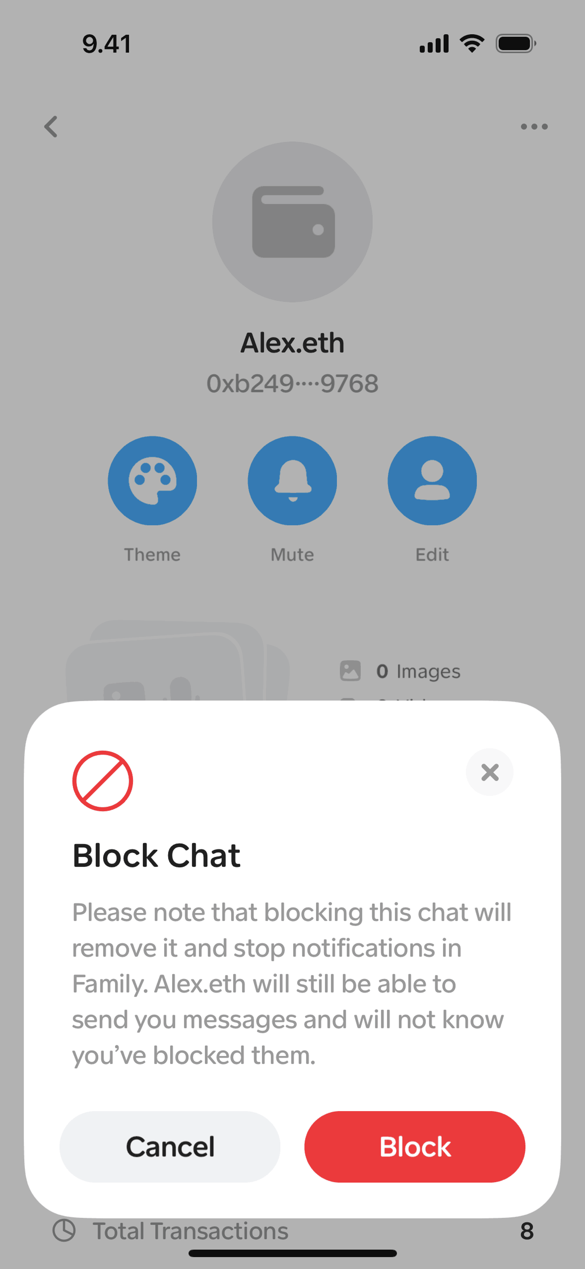 Family iOS Crypto & Web3 interface screenshot 7