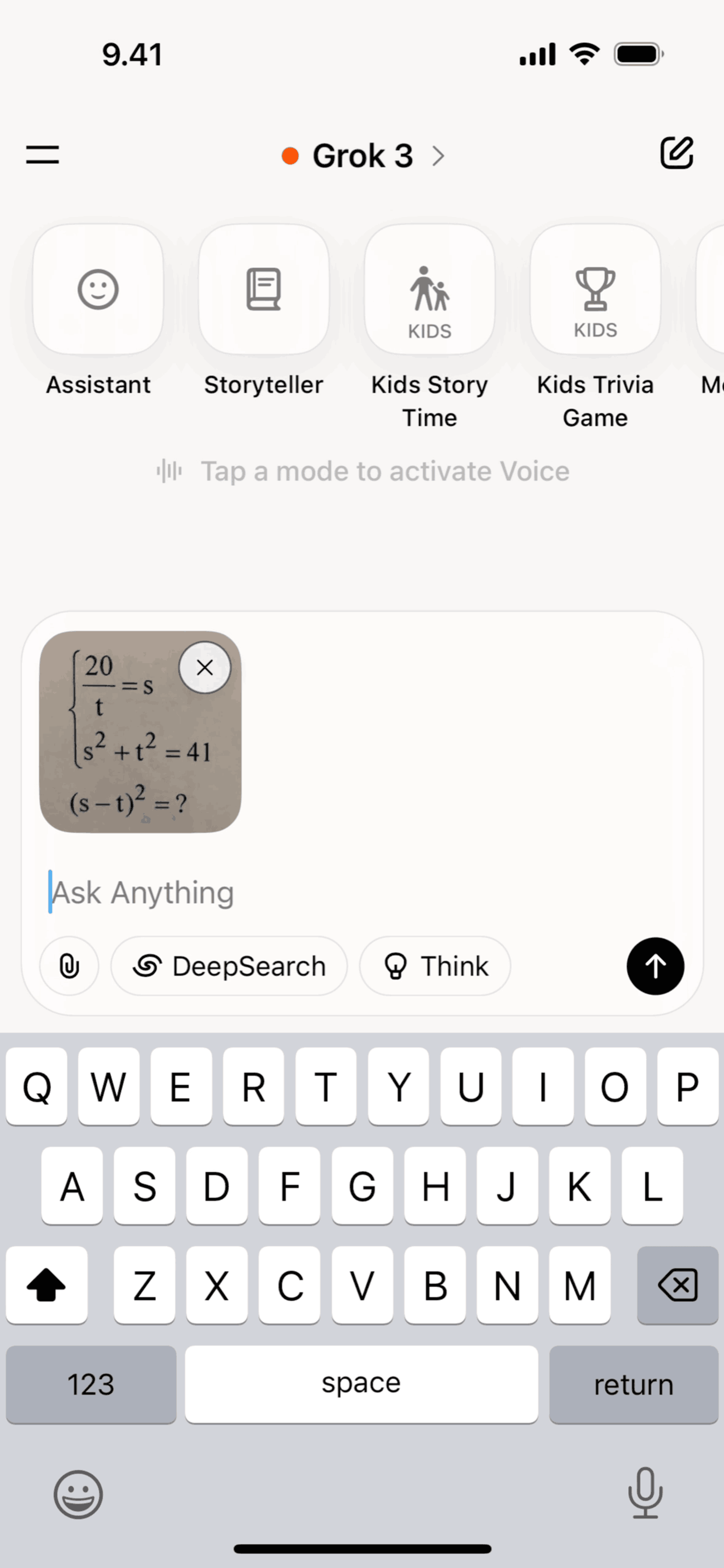 Grok iOS AI interface screenshot 20