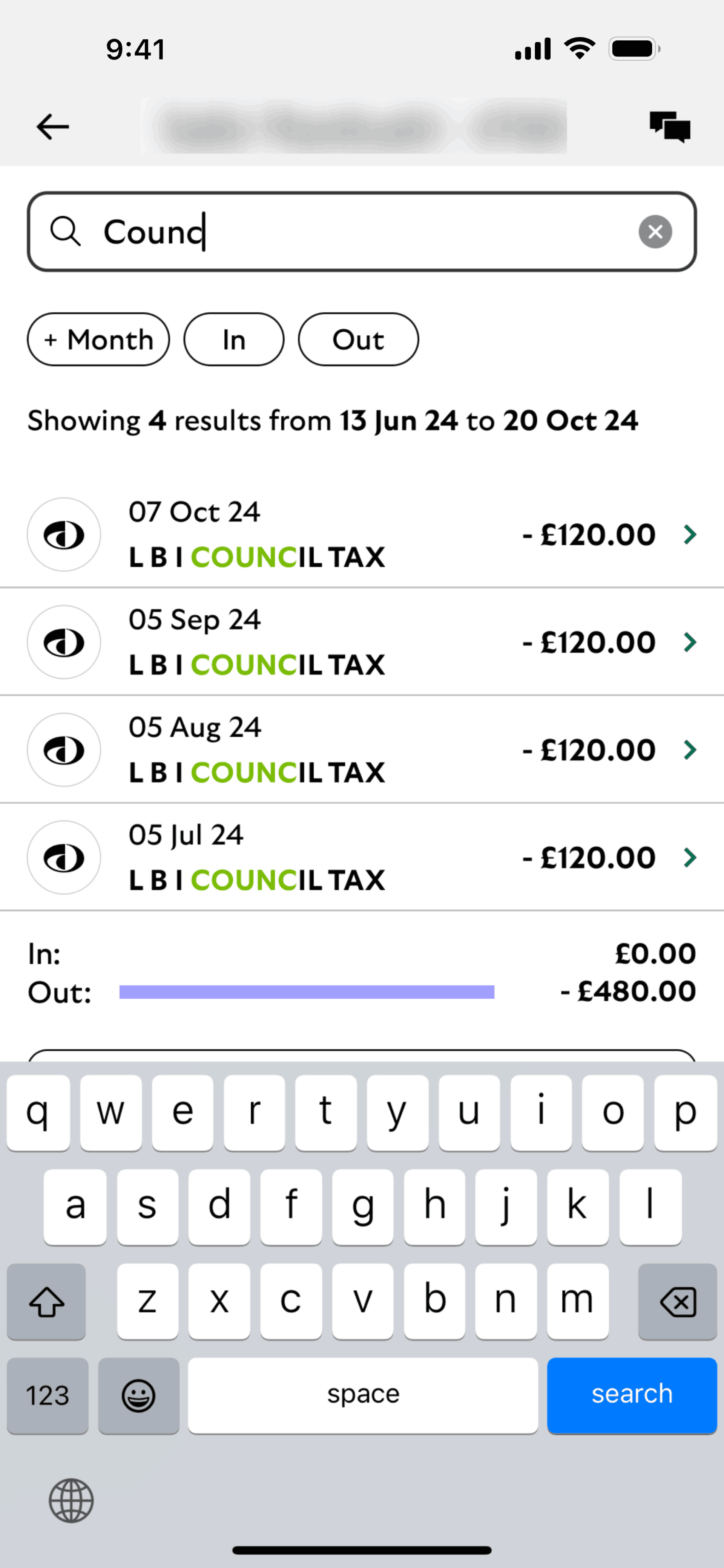 Lloyds Mobile Banking iOS Finance interface screenshot 7