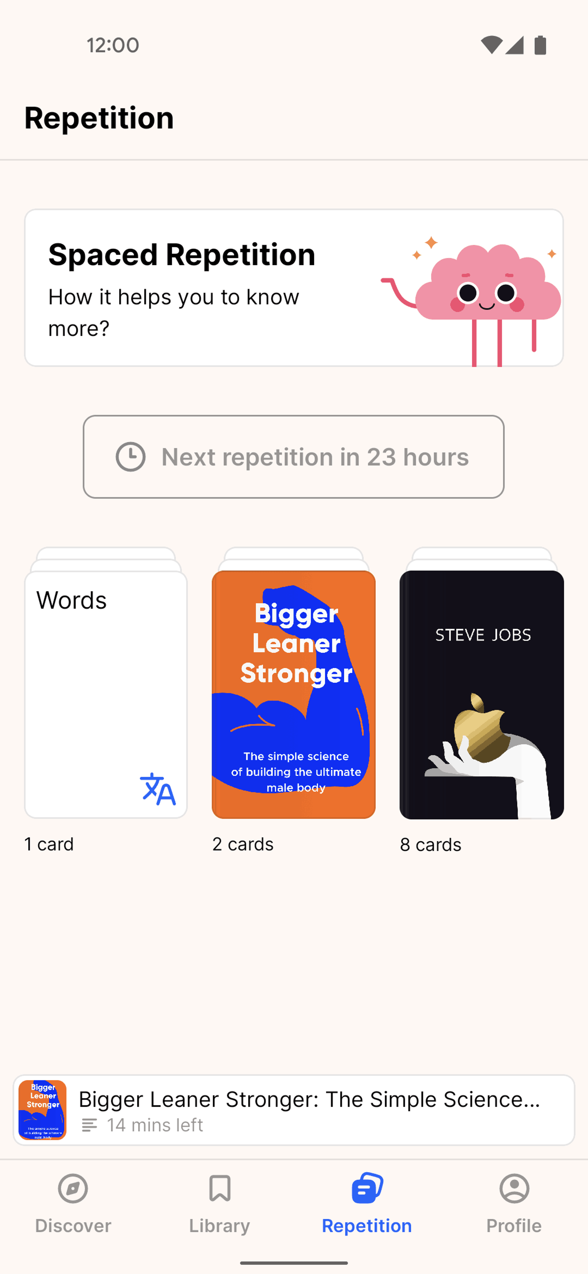 Headway Android Education interface screenshot 3