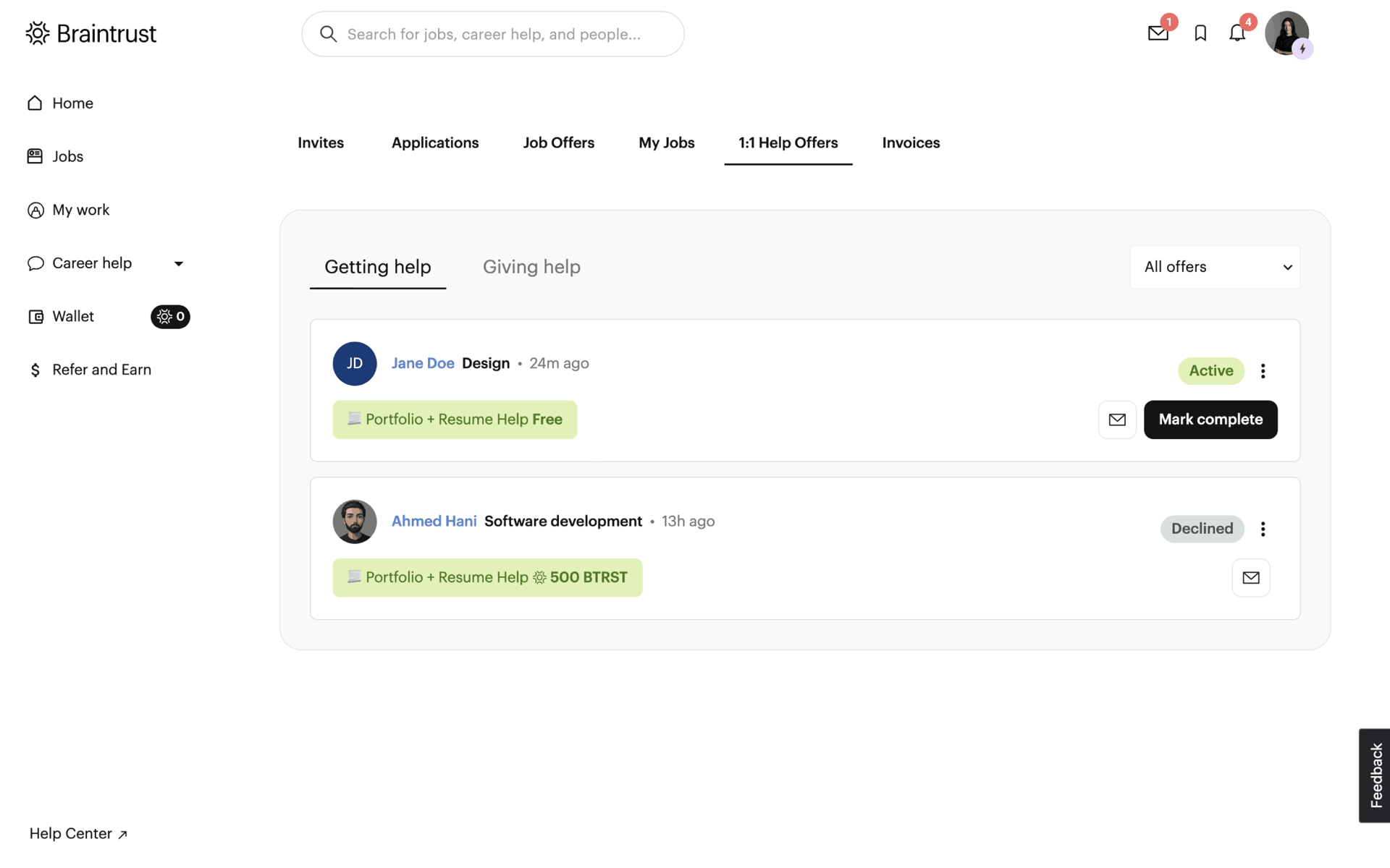 Braintrust Web AI interface screenshot 19