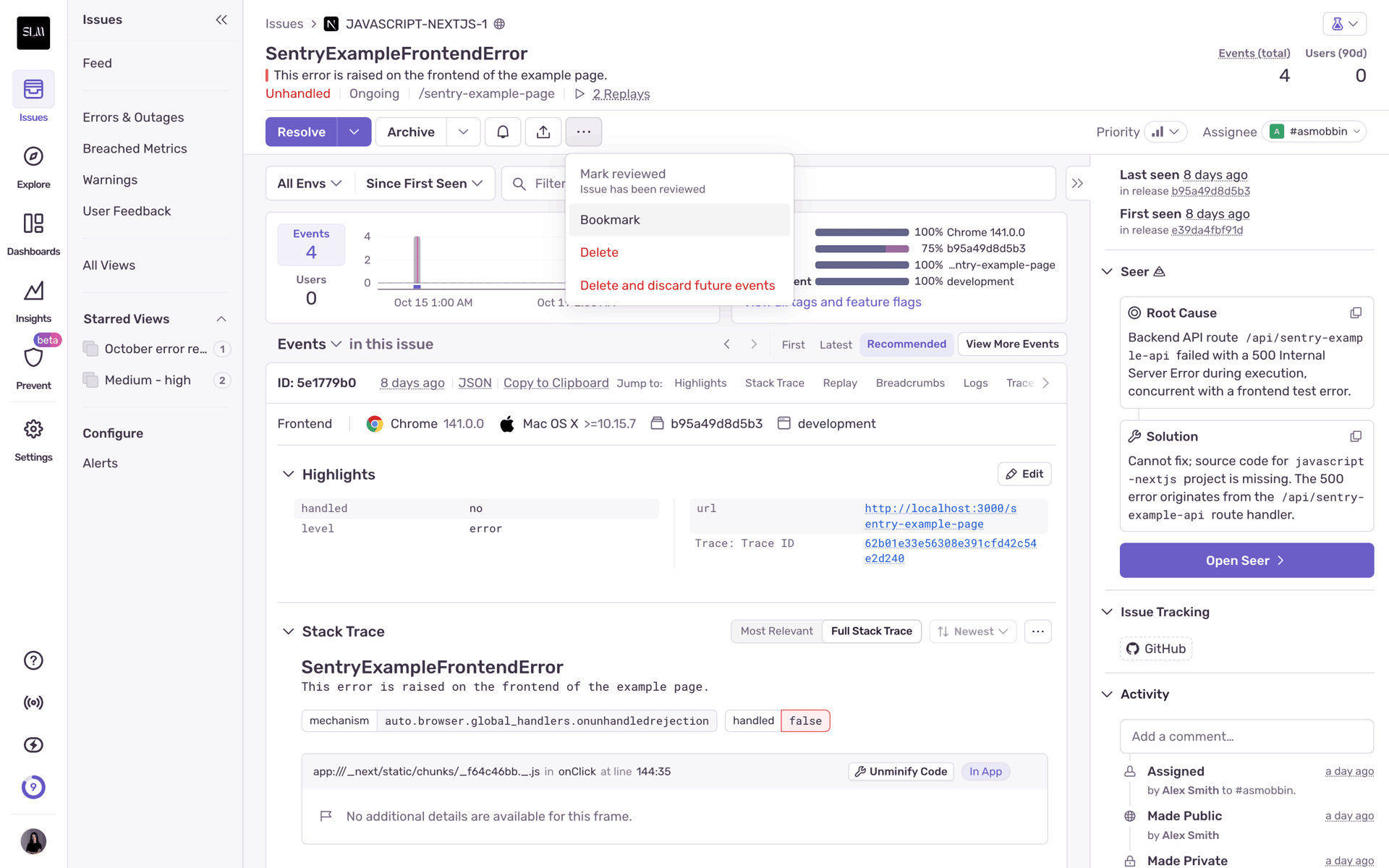 Sentry Web Developer Tools interface screenshot 9