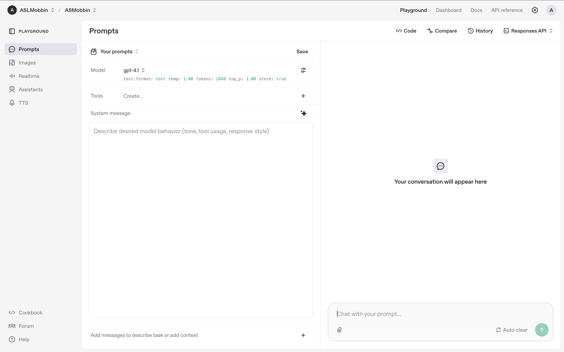 OpenAI Web AI interface screenshot 20