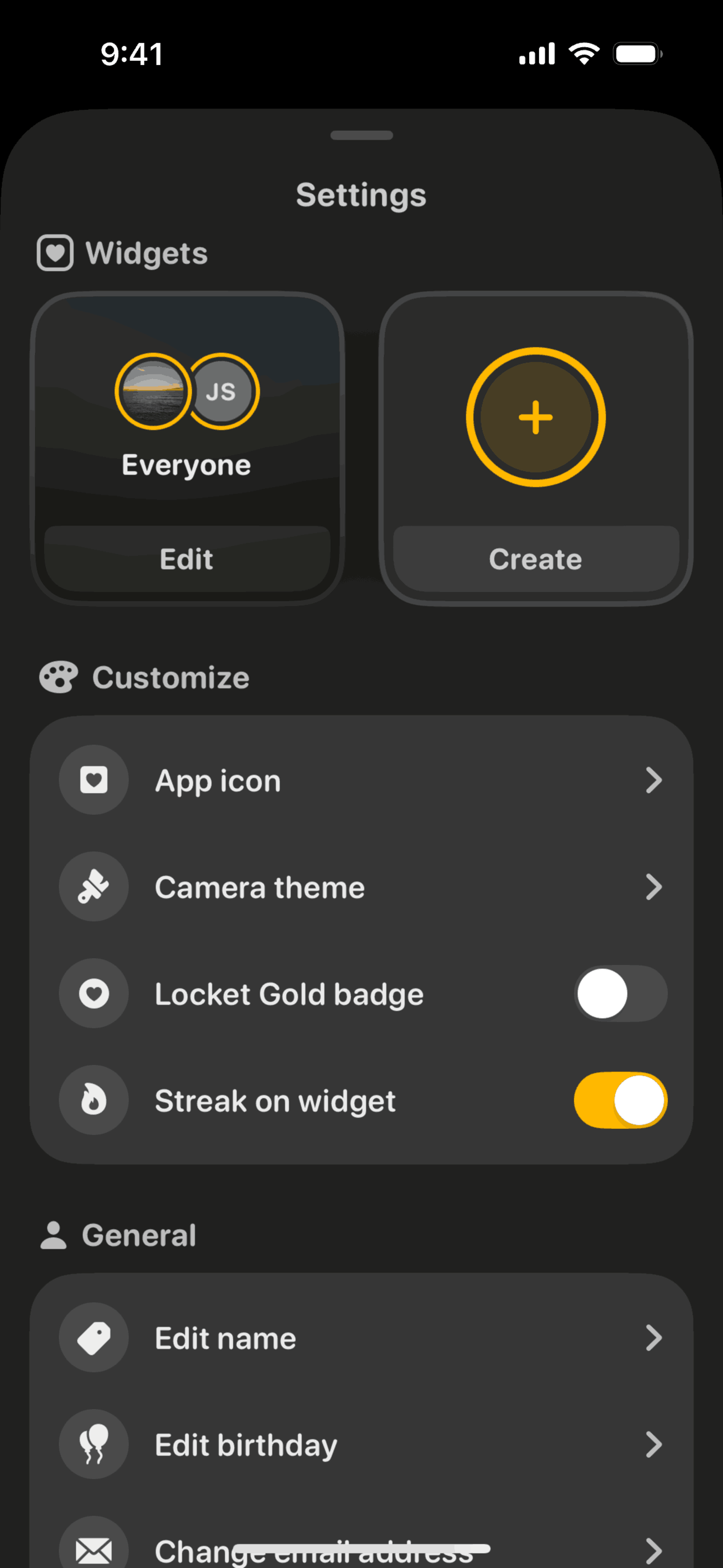 Locket iOS Photo & Video interface screenshot 8