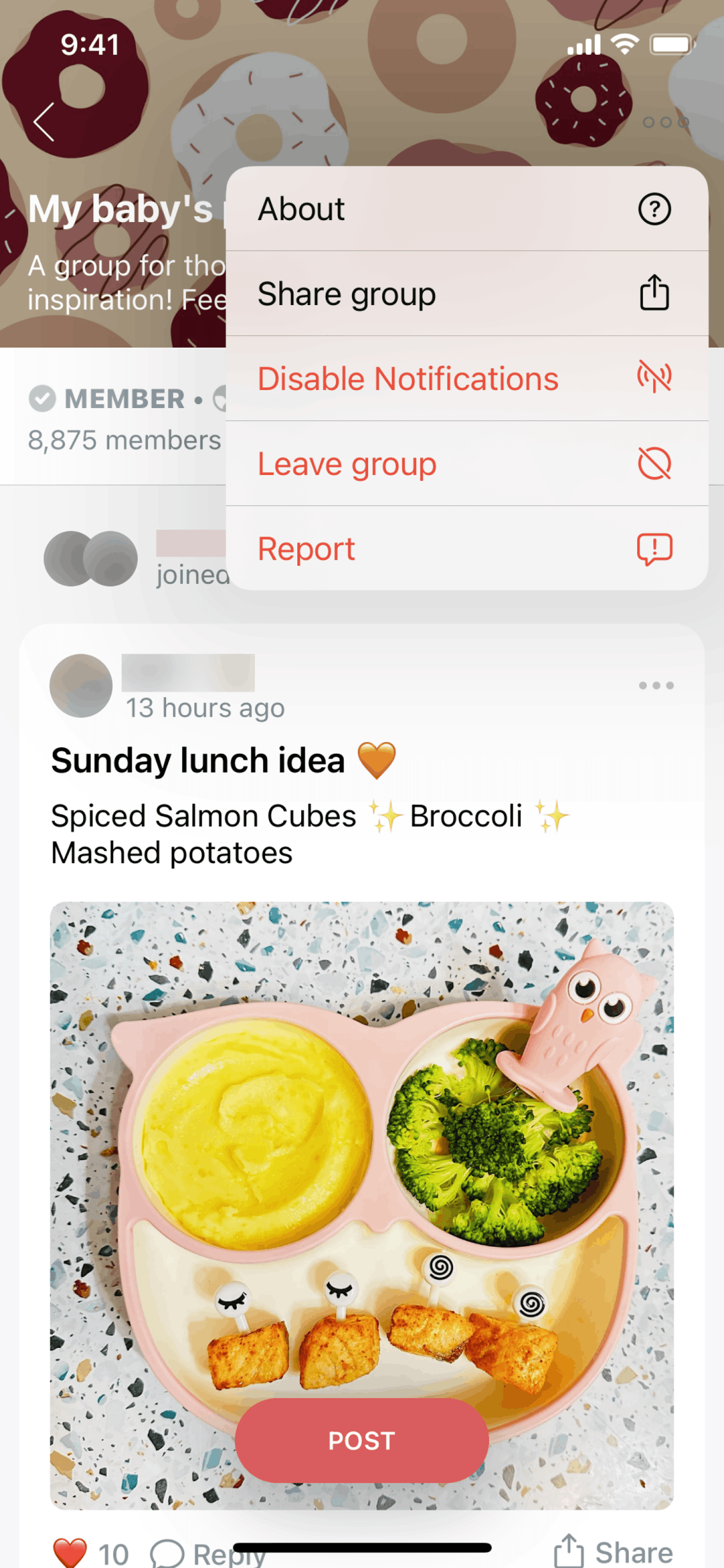 Peanut iOS Social Networking interface screenshot 9
