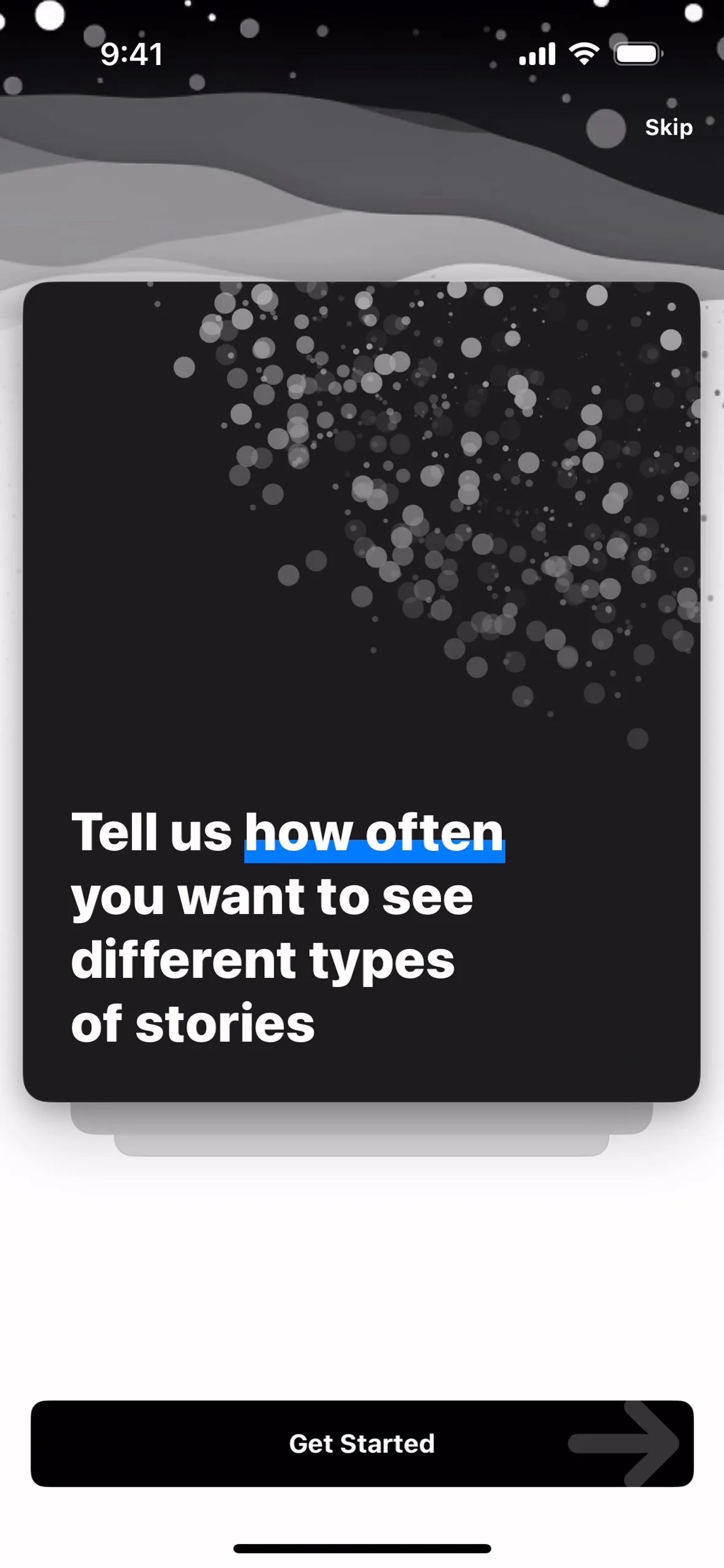 Particle News iOS AI interface screenshot 3