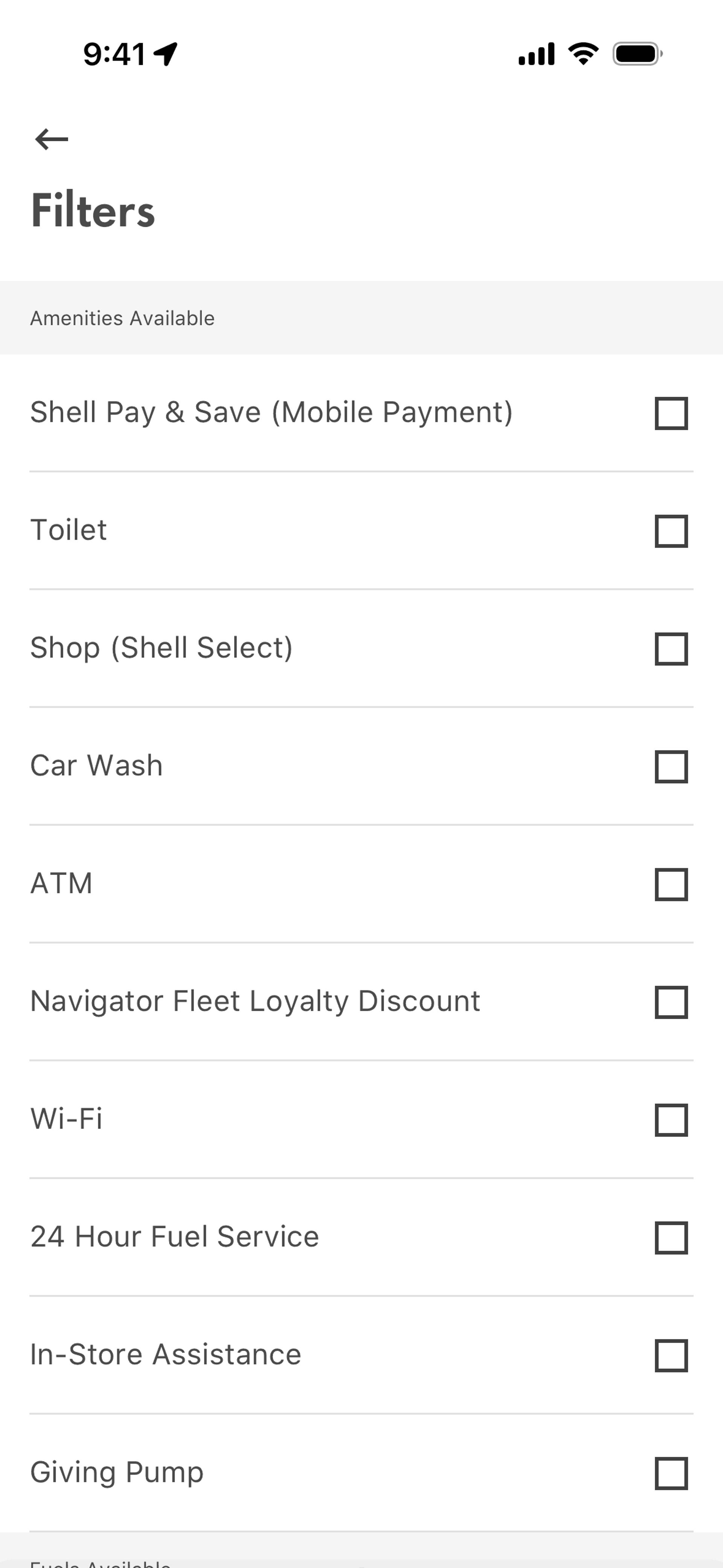 Shell iOS Maps & Navigation interface screenshot 6