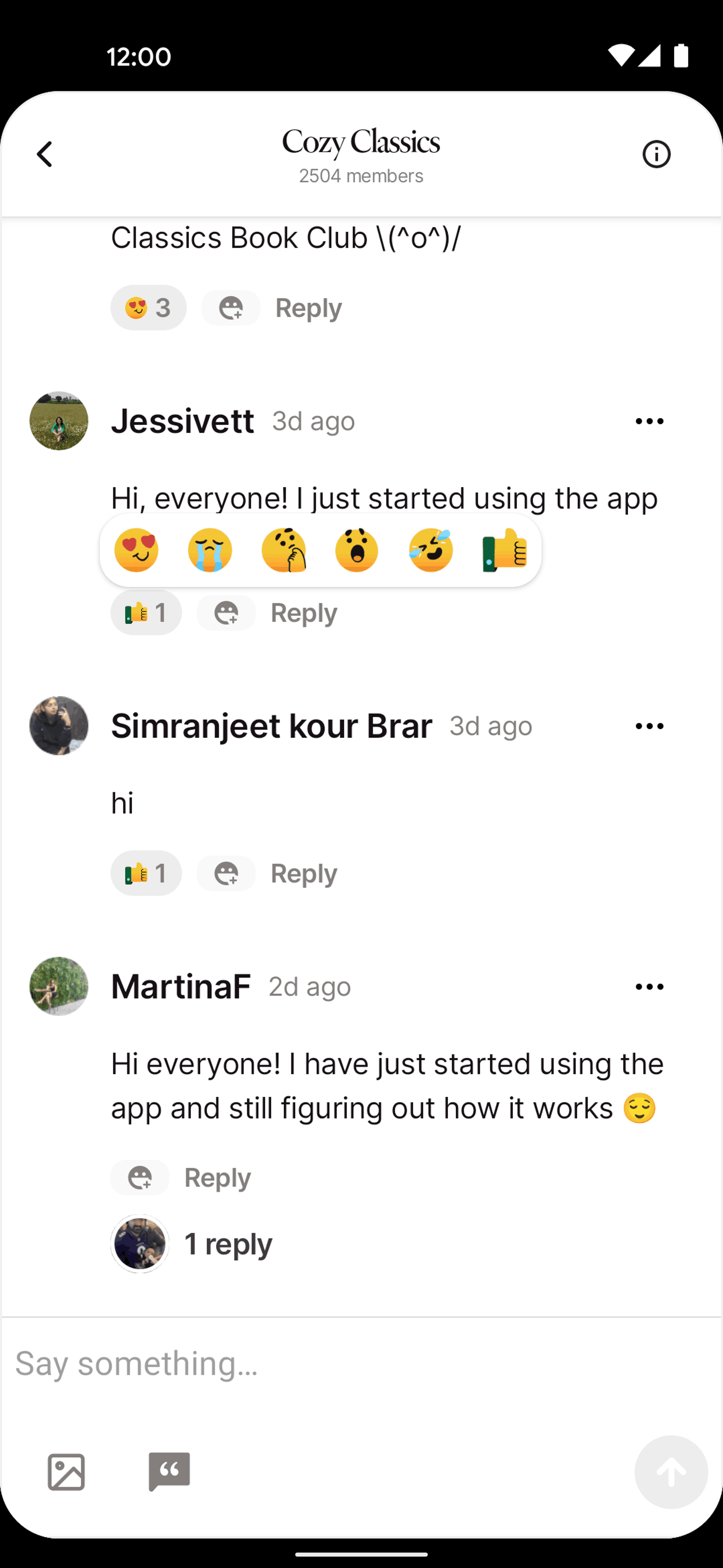Fable Android Social Networking interface screenshot 10