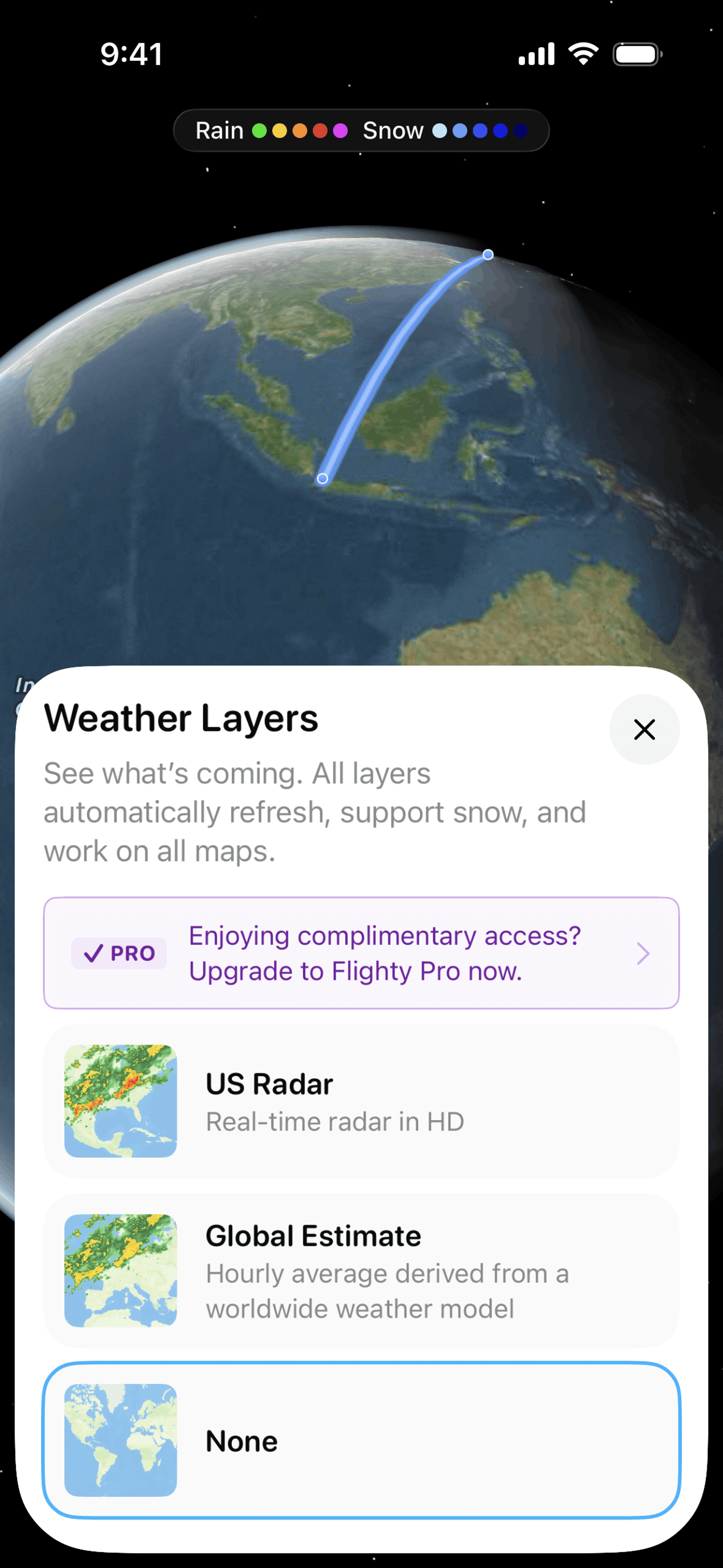 Flighty iOS Travel & Transportation interface screenshot 16