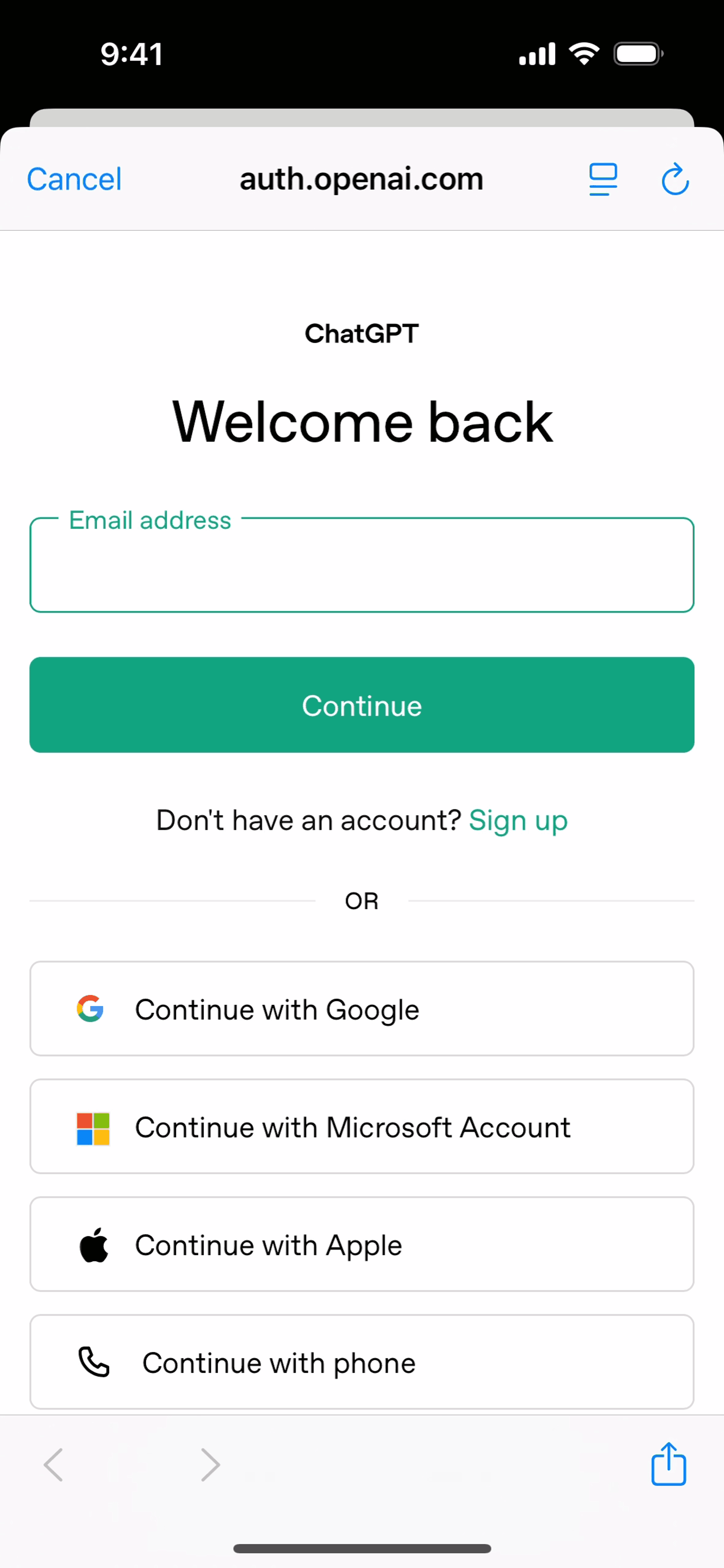 ChatGPT iOS AI interface screenshot 6