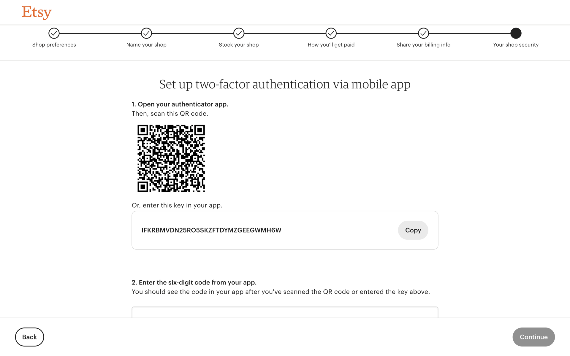Etsy Web Business interface screenshot 21