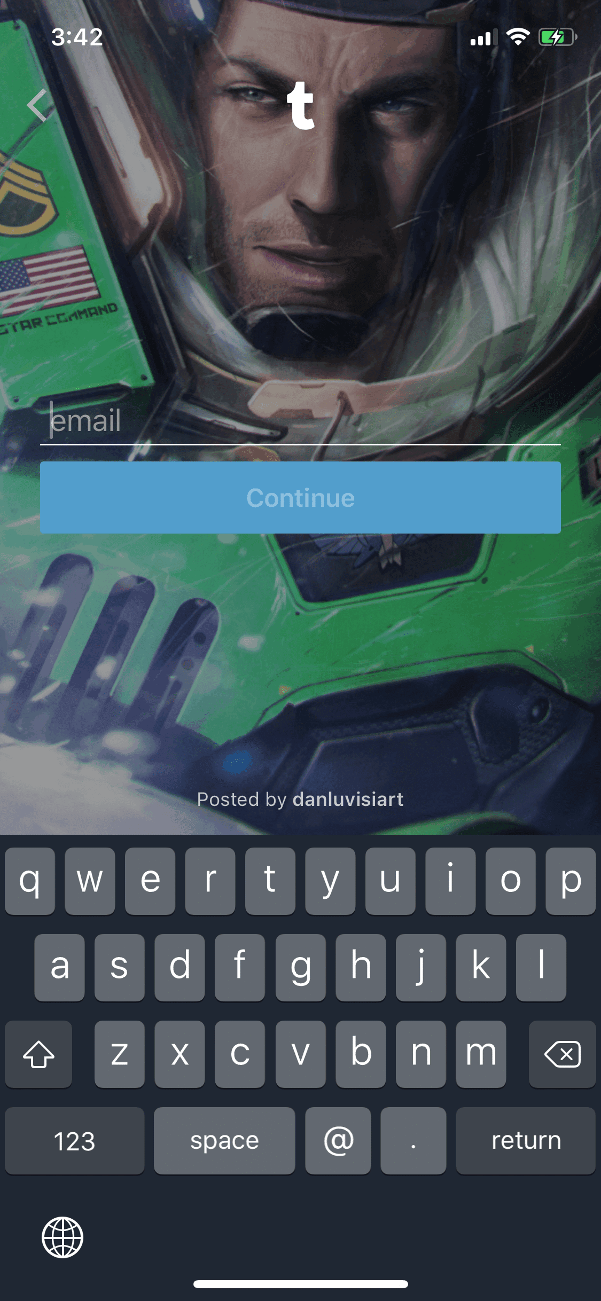 Tumblr iOS Social Networking interface screenshot 3