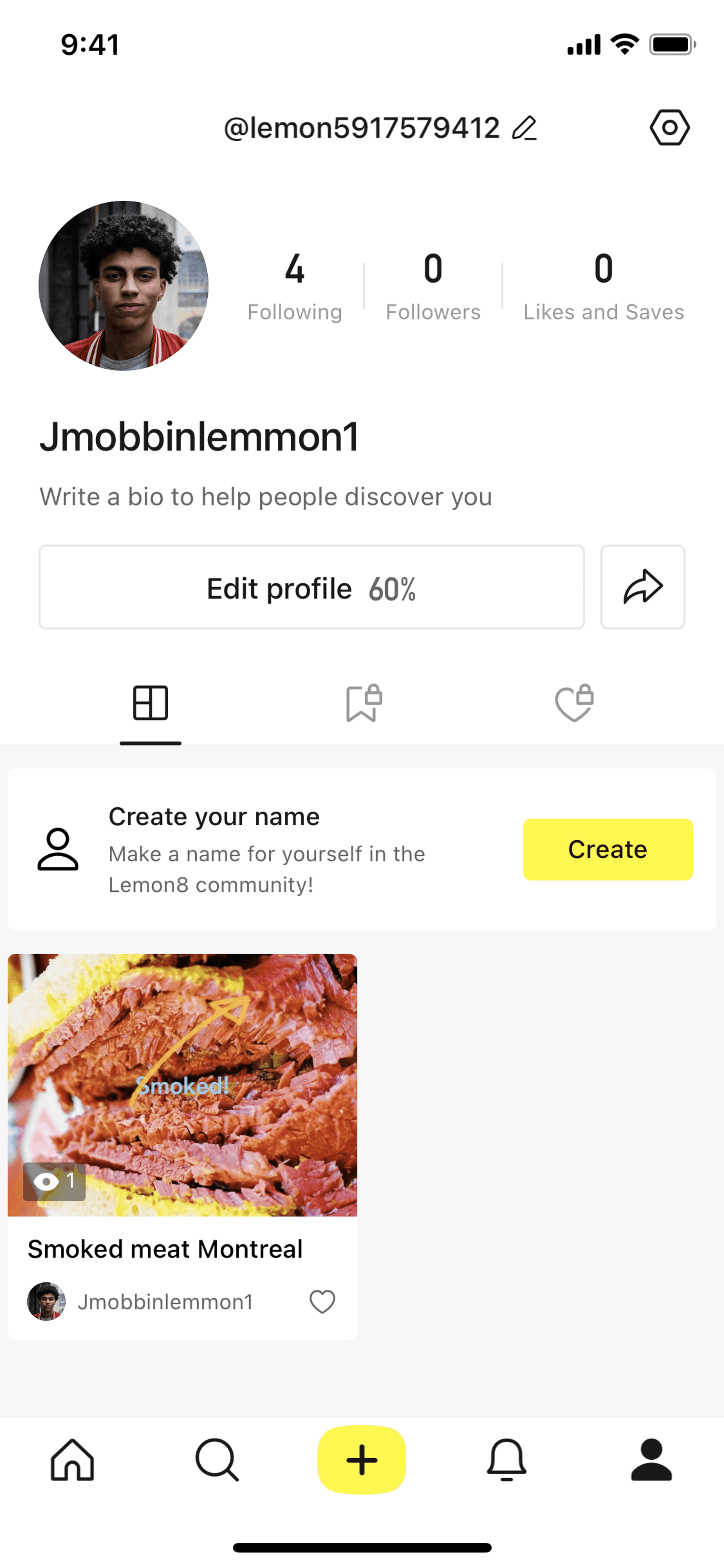 Lemon8 iOS Social Networking interface screenshot 1
