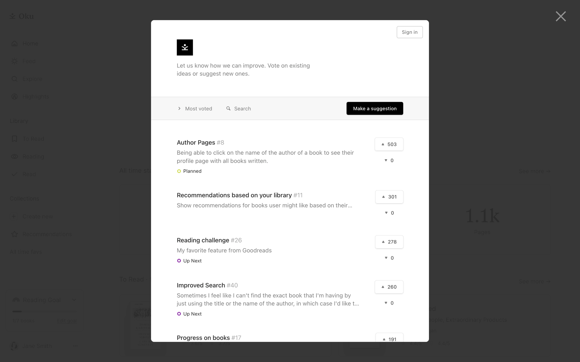 Oku Web Lifestyle interface screenshot 9