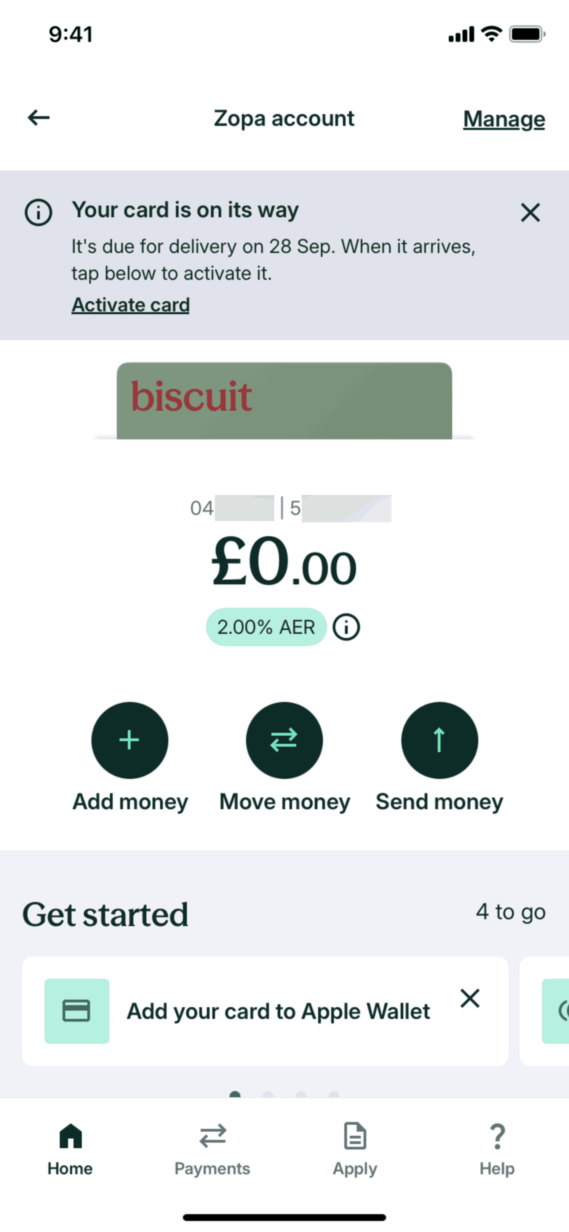 Zopa Bank iOS Finance interface screenshot 4